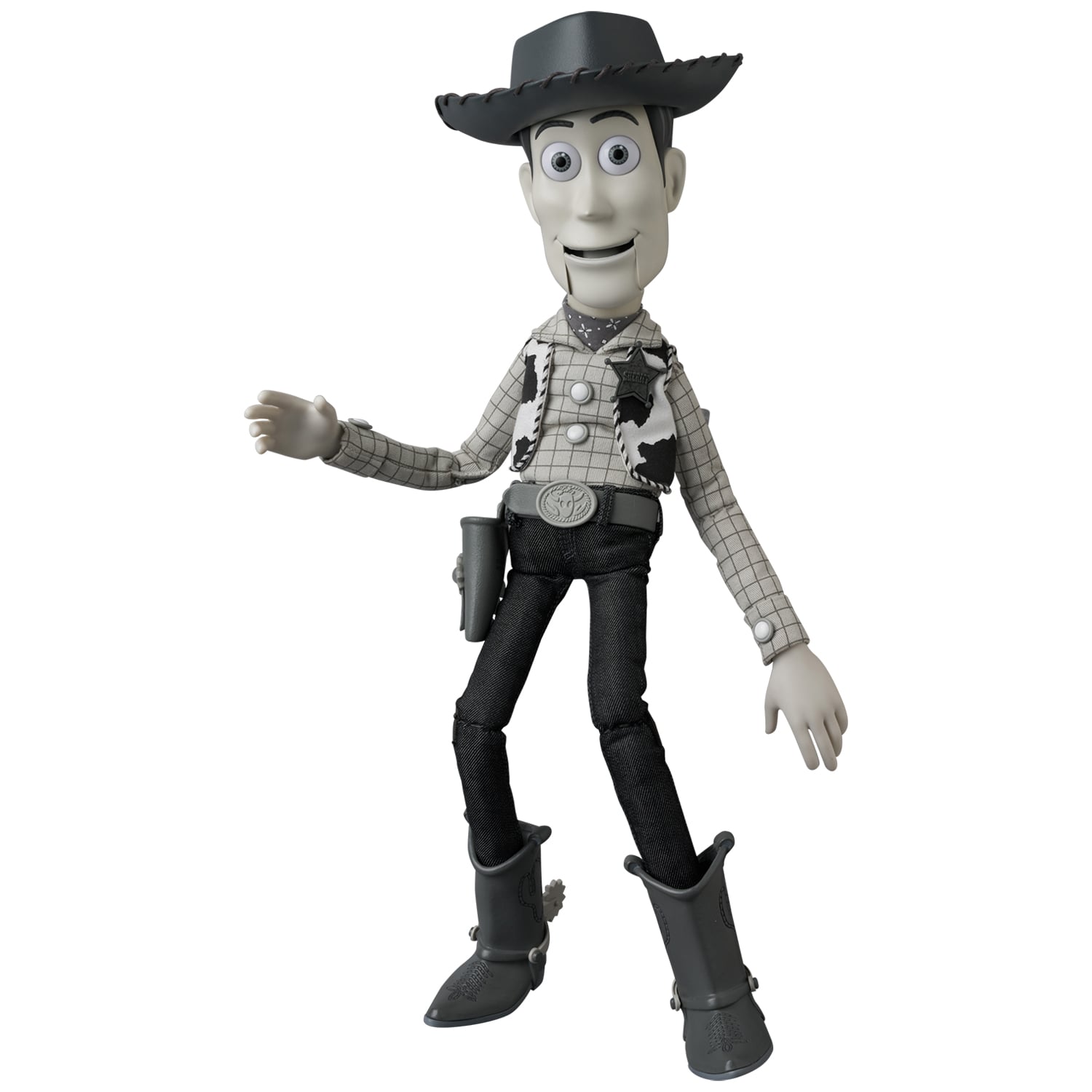Toy Story Ultimate Woody (Black and White Ver.) Action Figure Gallery Image 6