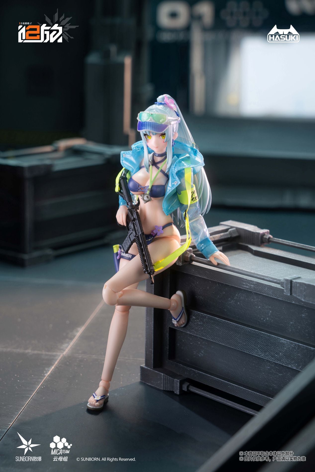 Girls' Frontline 2: Exilium Pocket Art Series Klukai (Cerulean Breaker Ver.) (Standard Edition) 1/12 Scale Action Figure Gallery Image 4