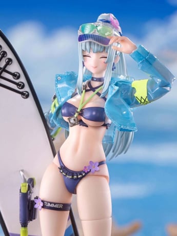 Image of Girls' Frontline 2: Exilium Pocket Art Series Klukai (Cerulean Breaker Ver.) (Standard Edition) 1/12 Scale Action Figure