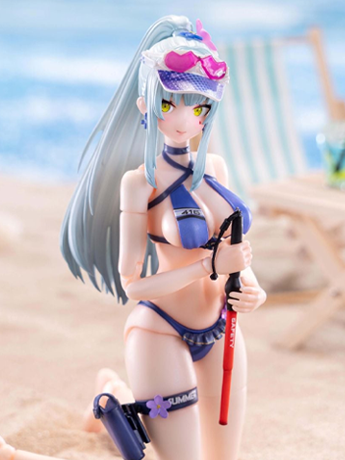 Image of Girls' Frontline 2: Exilium Pocket Art Series Klukai (Cerulean Breaker Ver.) (Combo Edition) 1/12 Scale Action Figure