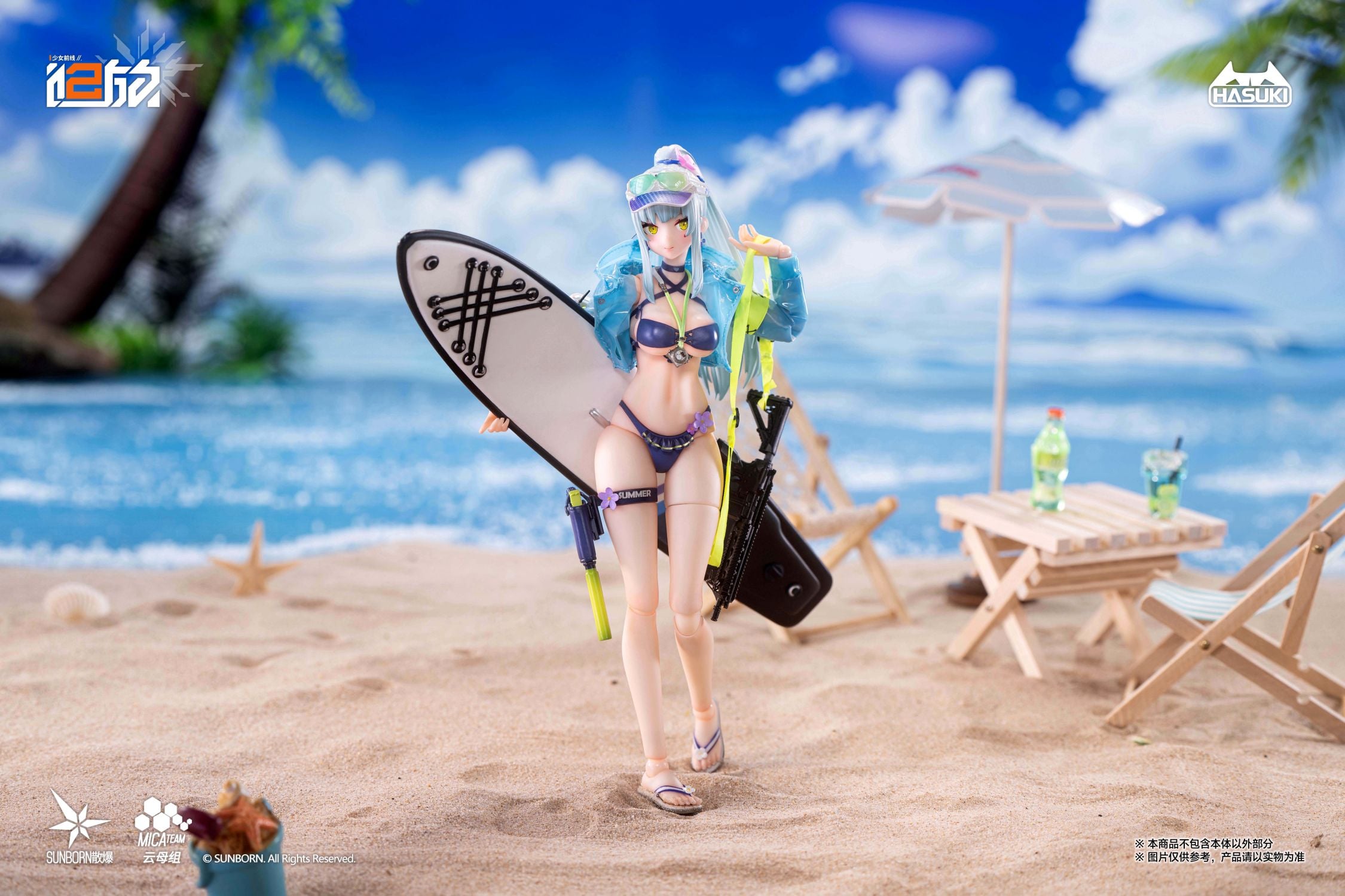Girls' Frontline 2: Exilium Pocket Art Series Klukai (Cerulean Breaker Ver.) (Combo Edition) 1/12 Scale Action Figure Gallery Image 9
