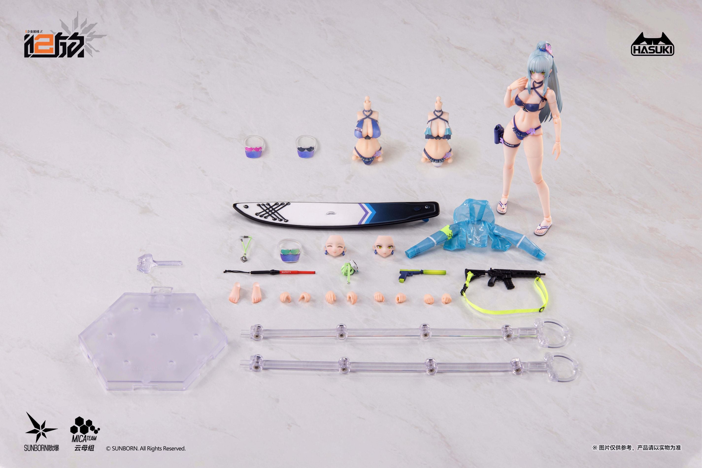 Girls' Frontline 2: Exilium Pocket Art Series Klukai (Cerulean Breaker Ver.) (Combo Edition) 1/12 Scale Action Figure Gallery Image 30