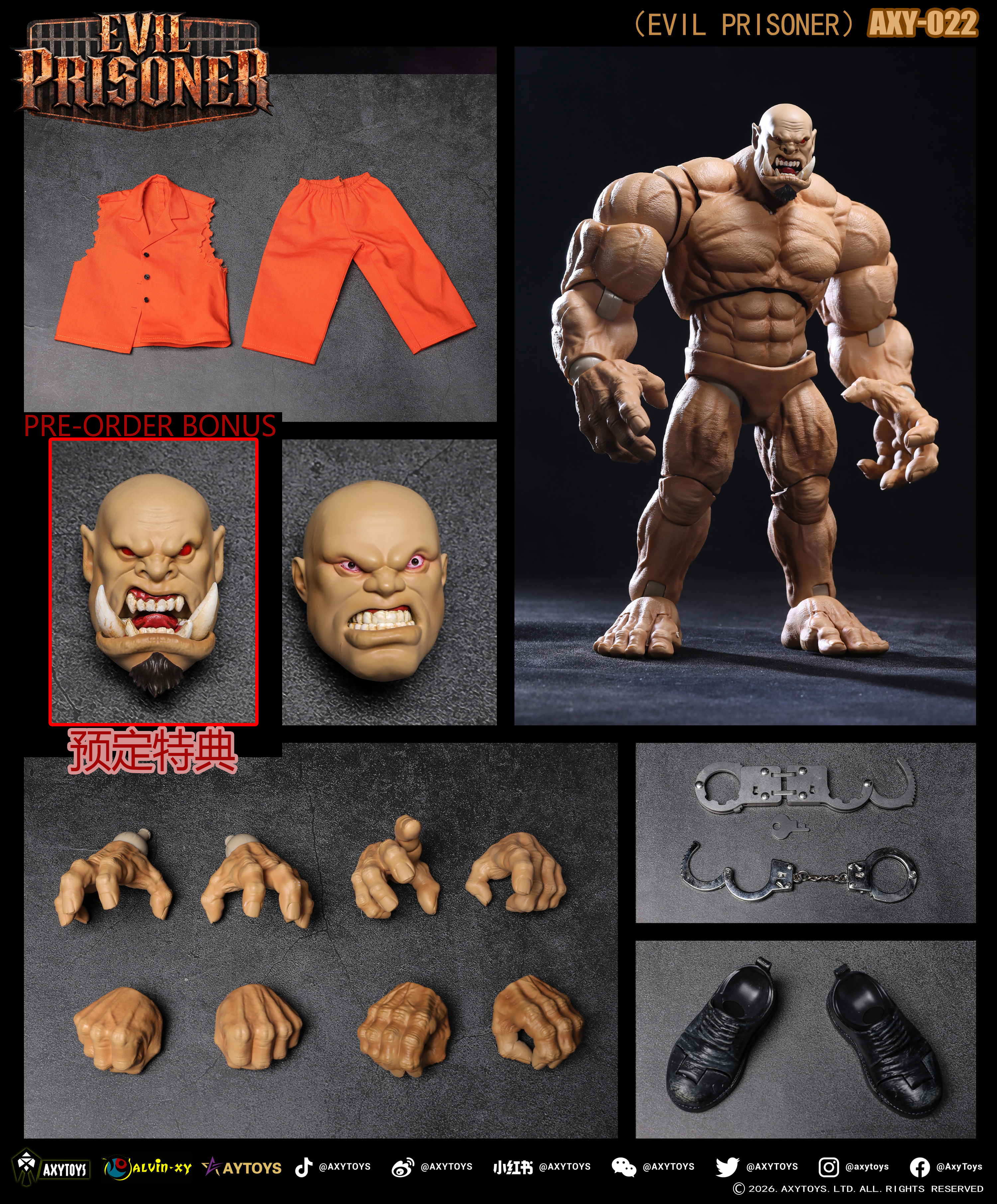 Evil Prisoner 1/12 Scale Action Figure (With Bonus) Gallery Image 9