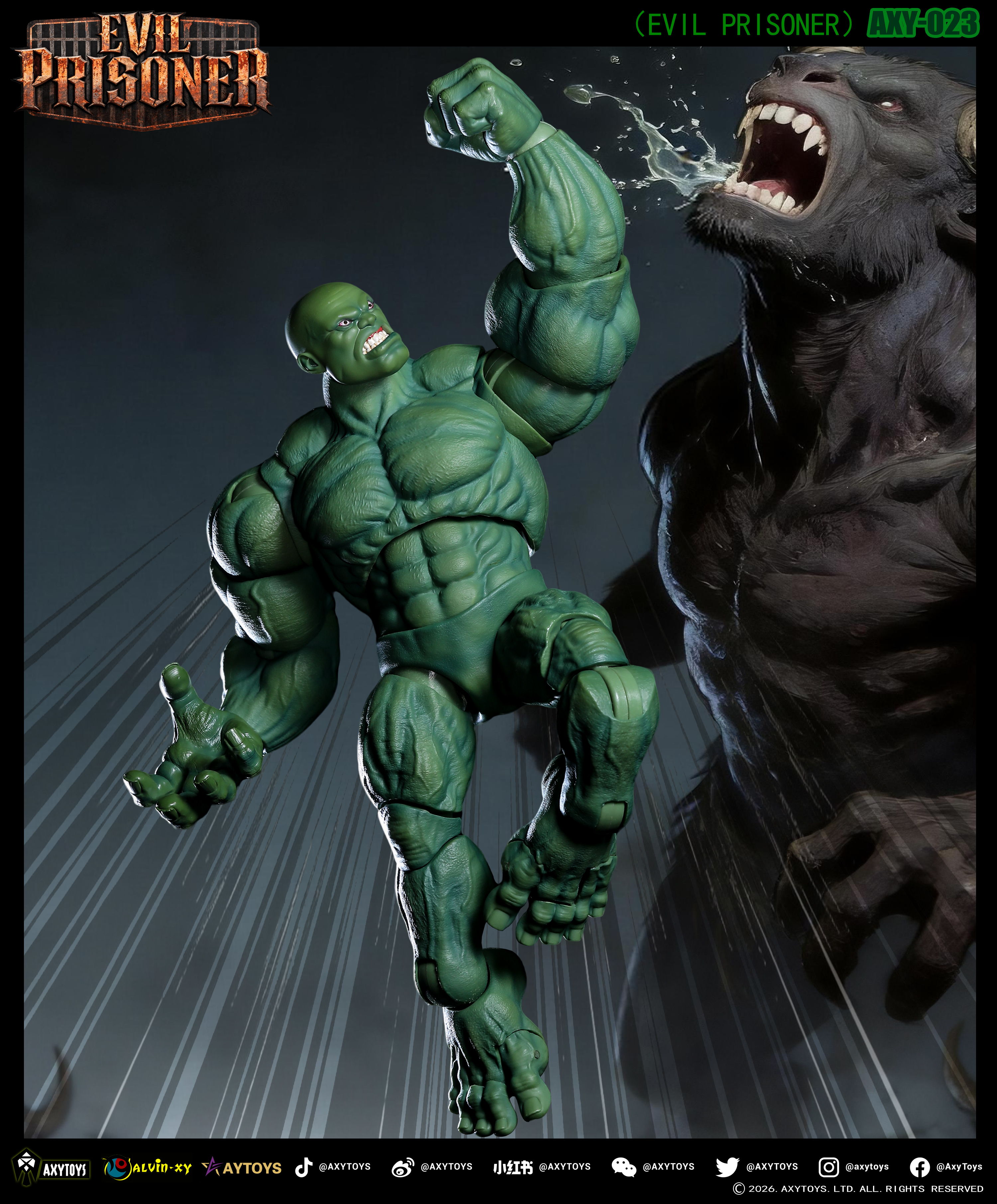 Evil Prisoner (Green Ver.) 1/12 Scale Action Figure (With Bonus) Gallery Image 8