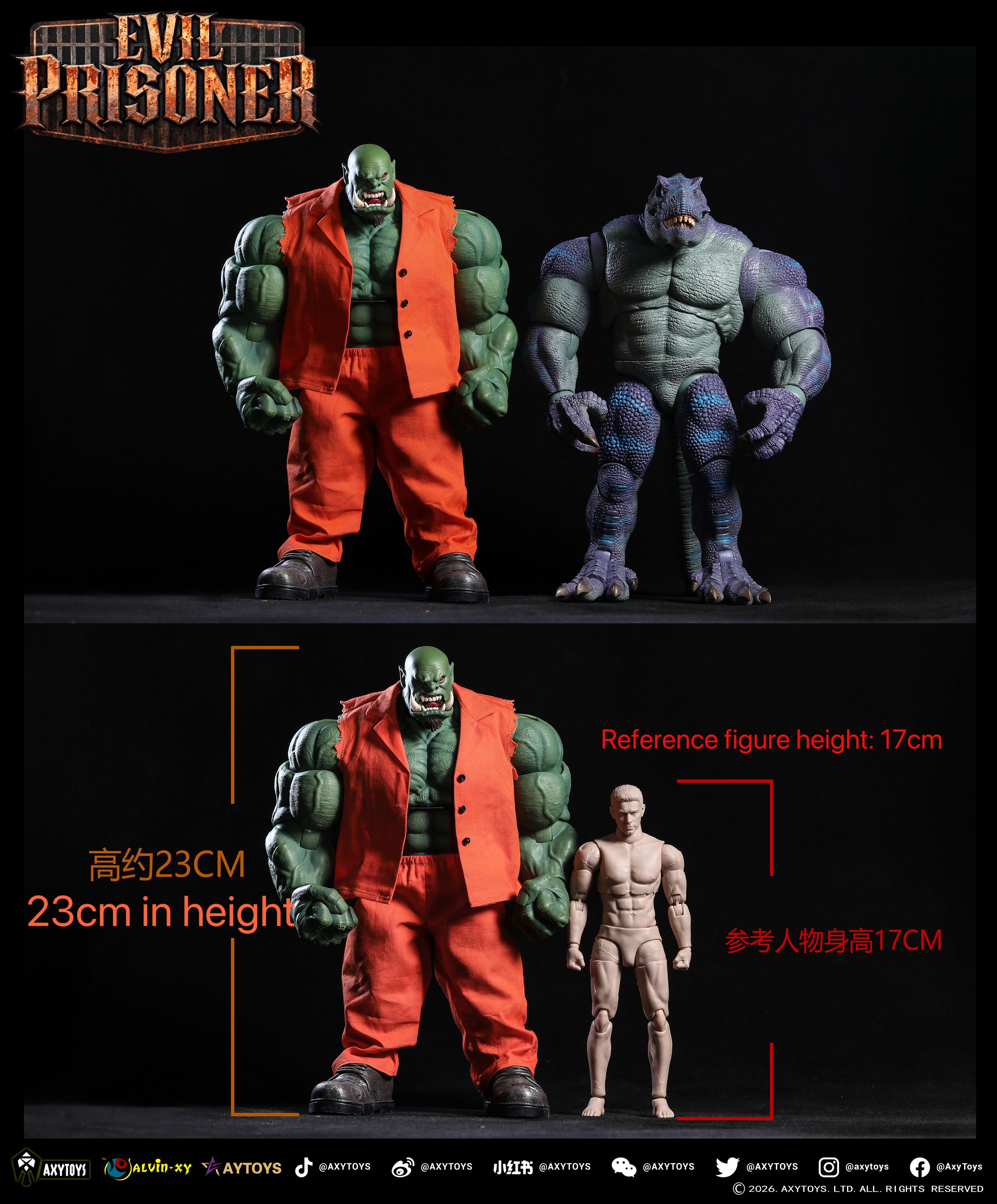 Evil Prisoner (Green Ver.) 1/12 Scale Action Figure (With Bonus) Gallery Image 13