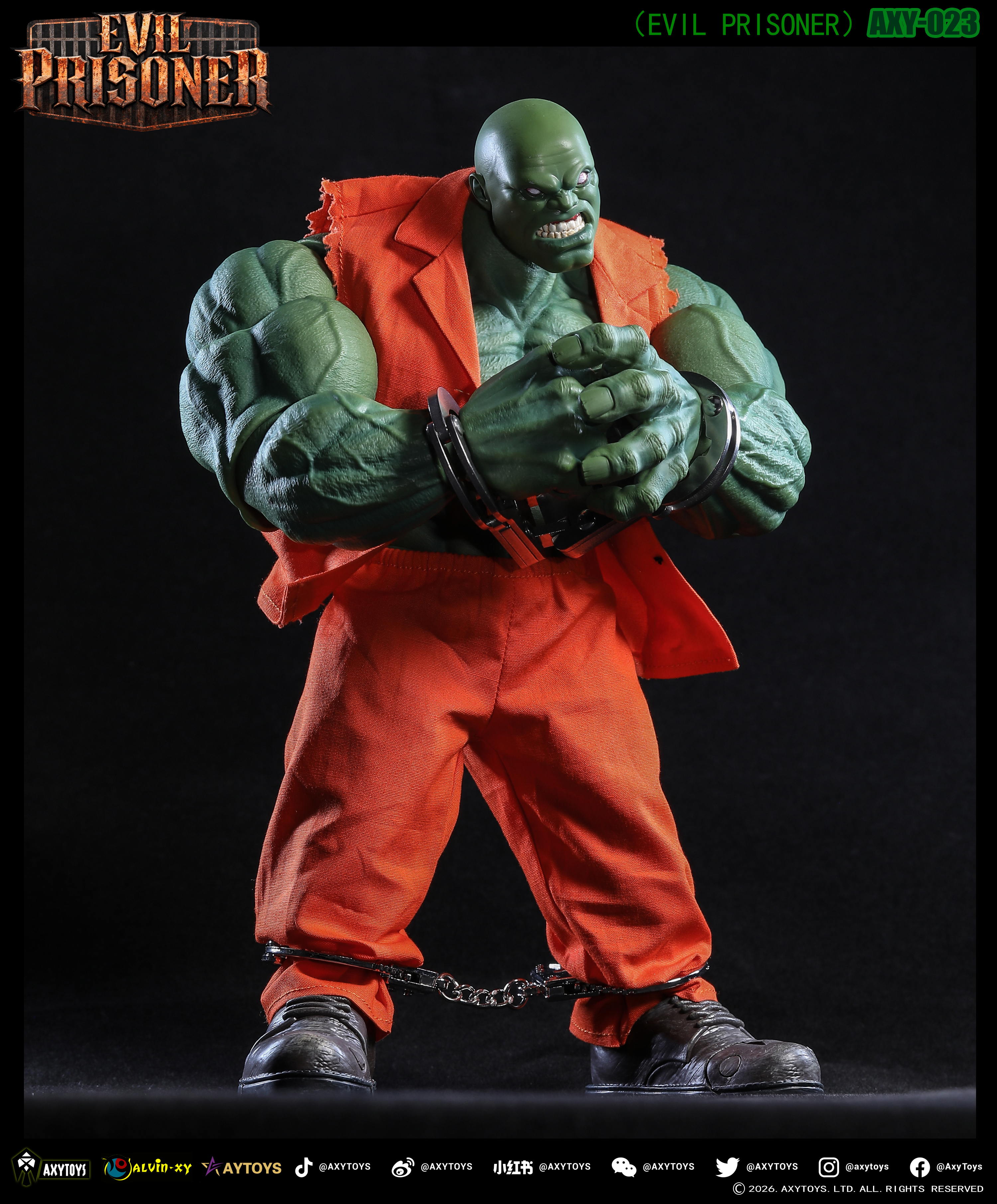Evil Prisoner (Green Ver.) 1/12 Scale Action Figure (With Bonus) Gallery Image 11