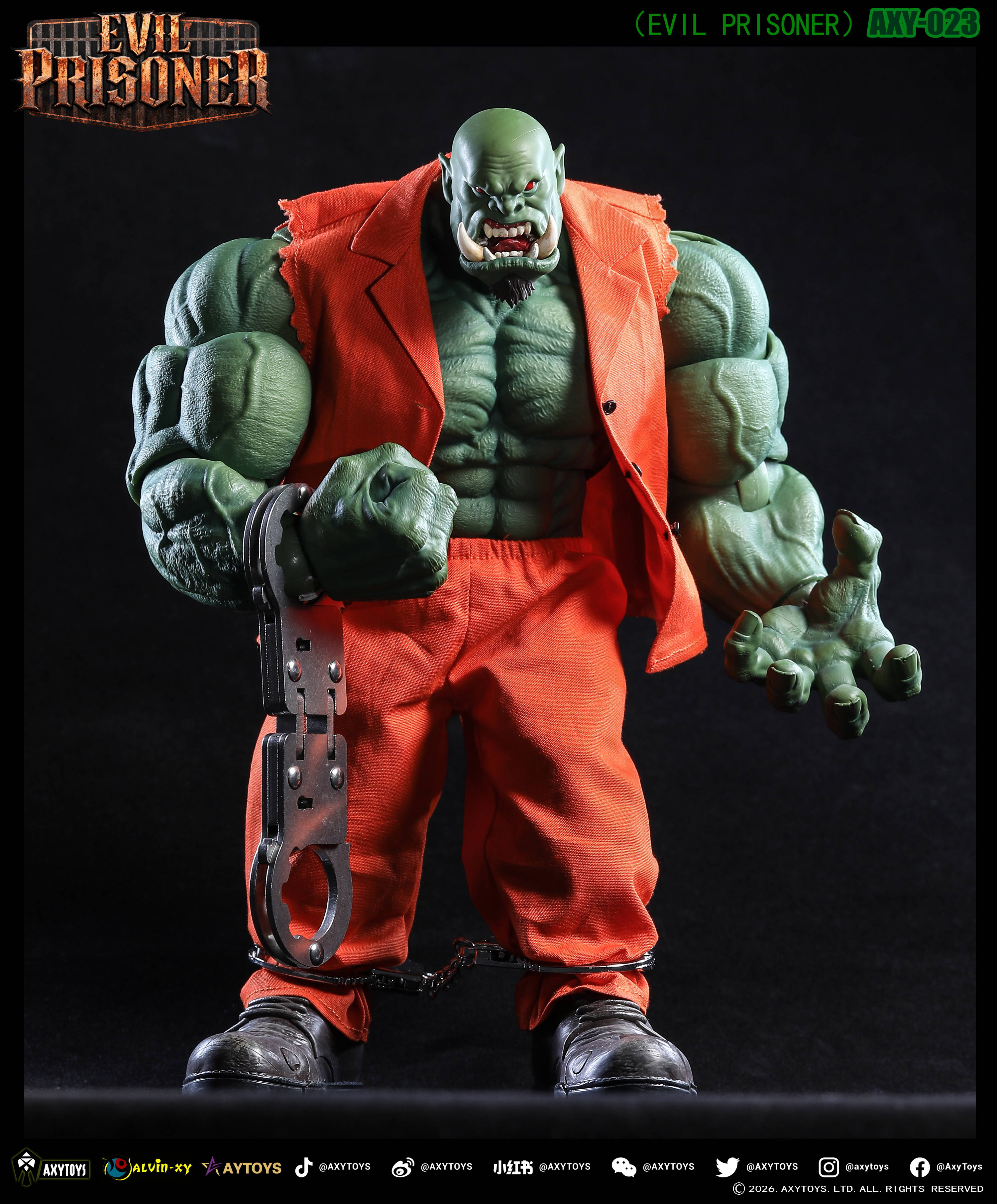 Evil Prisoner (Green Ver.) 1/12 Scale Action Figure (With Bonus) Gallery Image 10