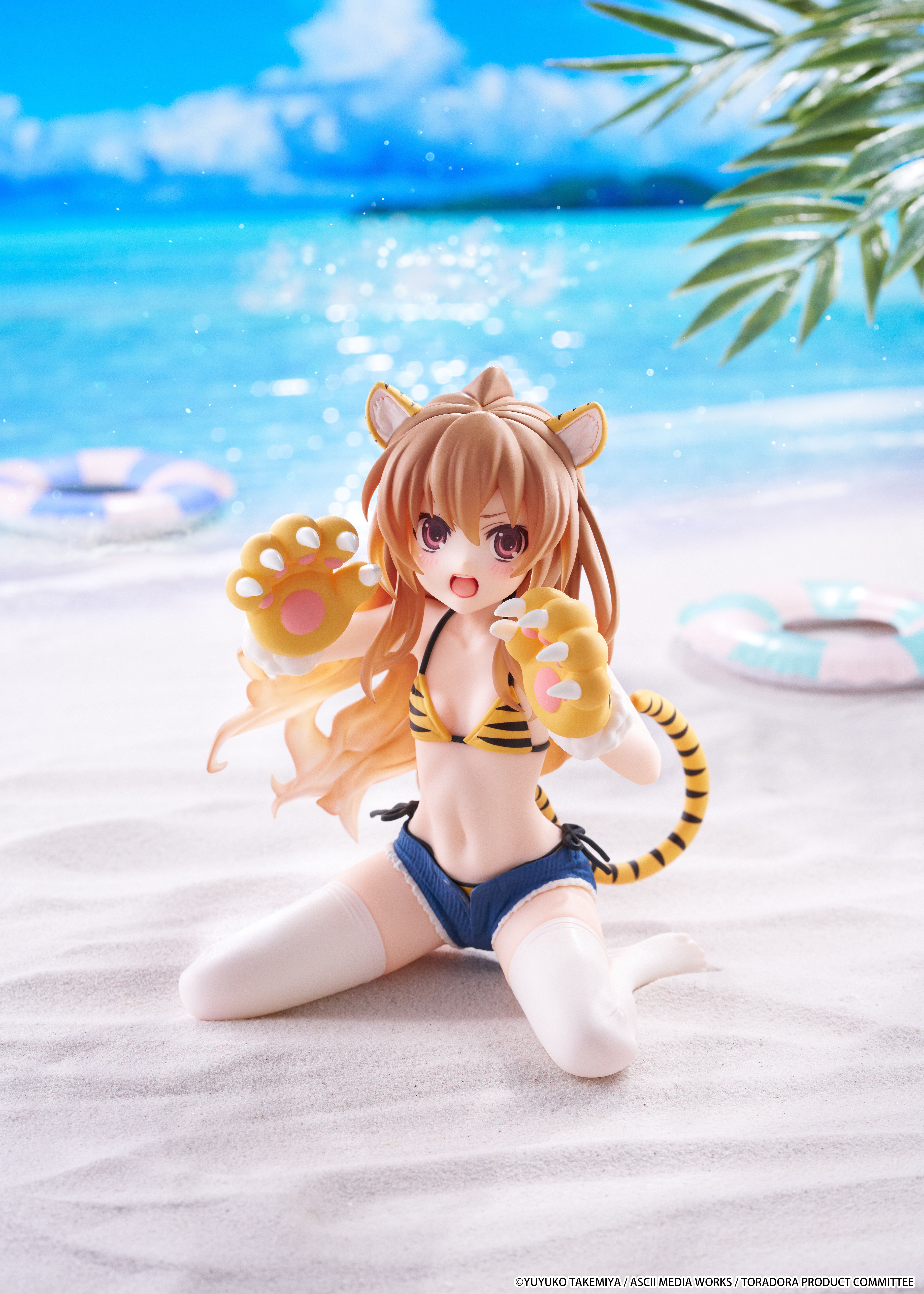 Toradora! Desktop Cute Taiga Aisaka (Tiger Costume Swimwear Ver.) Figure Gallery Image 3