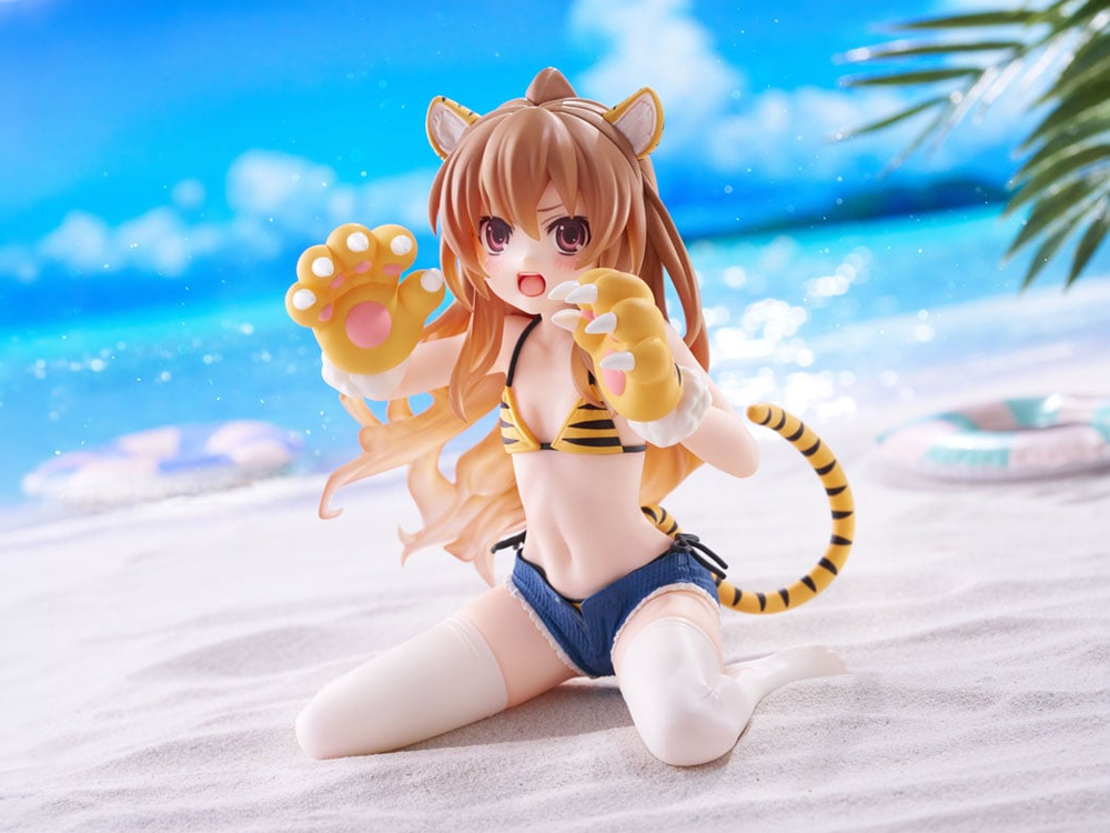 Toradora! Desktop Cute Taiga Aisaka (Tiger Costume Swimwear Ver.) Figure Gallery Image 1