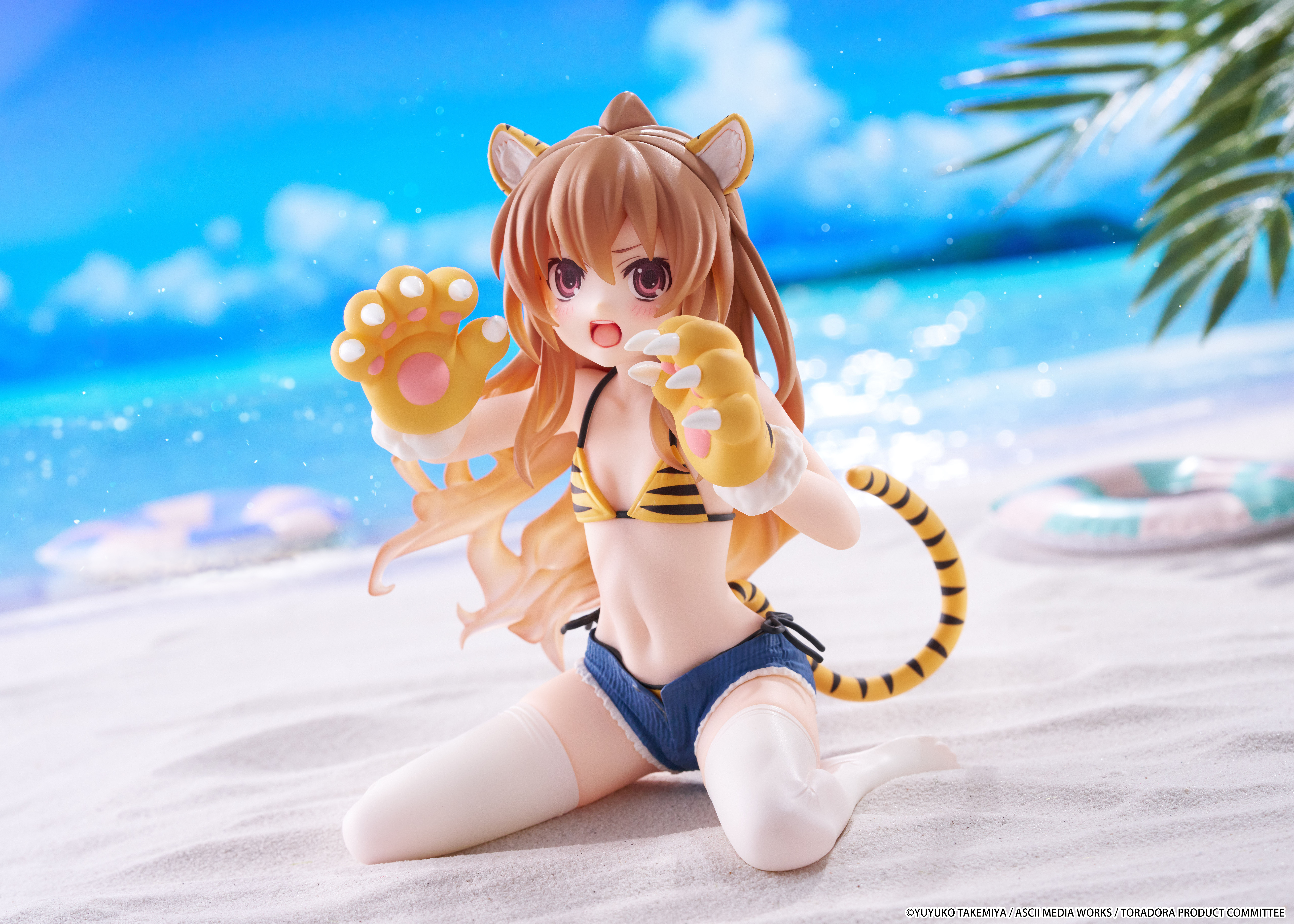 Toradora! Desktop Cute Taiga Aisaka (Tiger Costume Swimwear Ver.) Figure Gallery Image 4