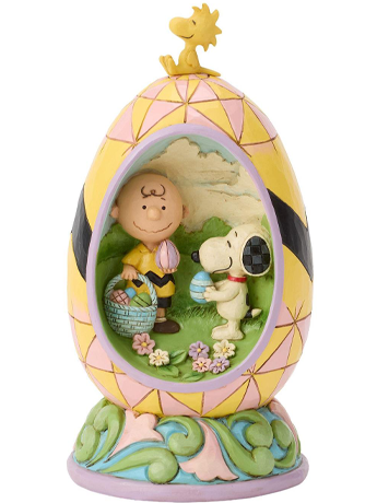 Peanuts Snoopy and Charlie Brown Egg Diorama Figurine (Jim Shore) Gallery Image 2