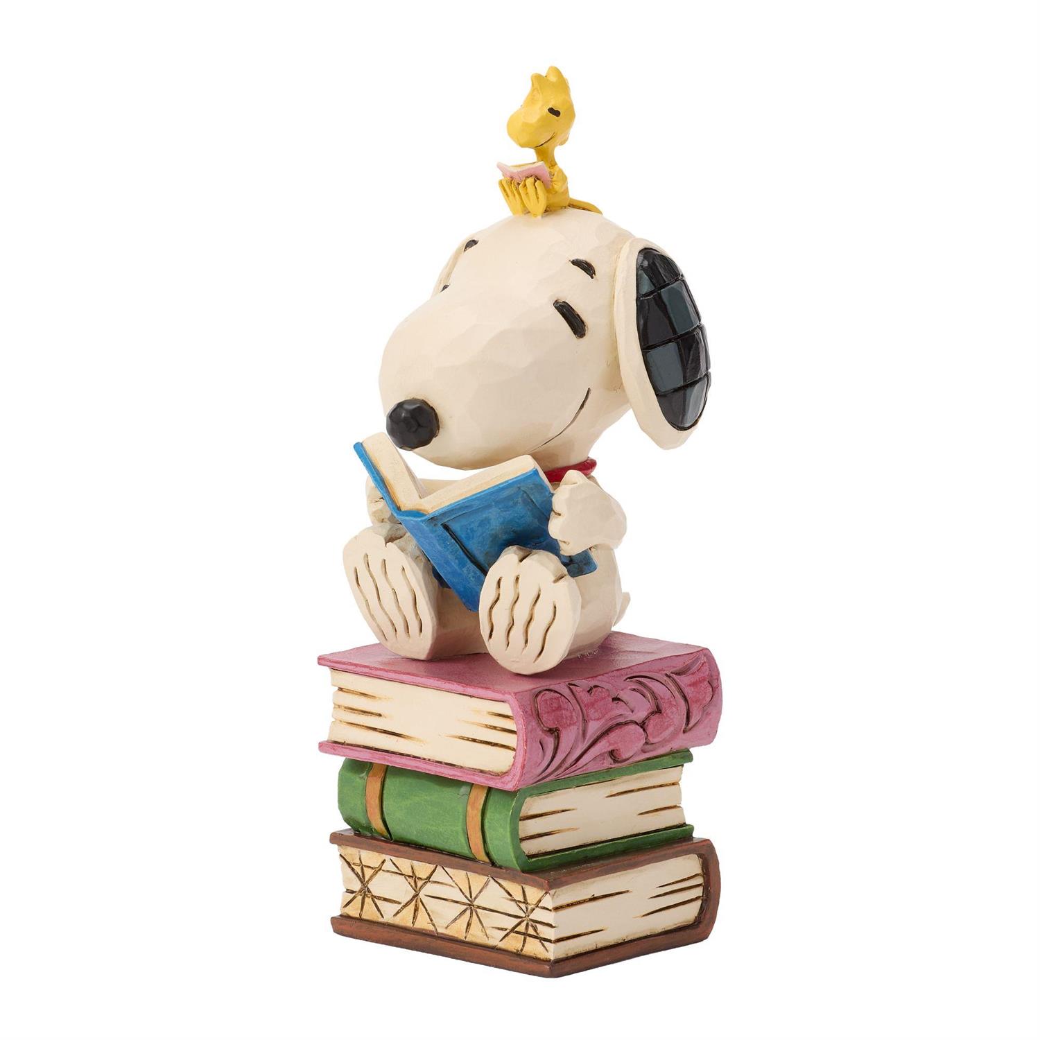 Peanuts Snoopy Reading on Stacked Books Figurine (Jim Shore) Gallery Image 5