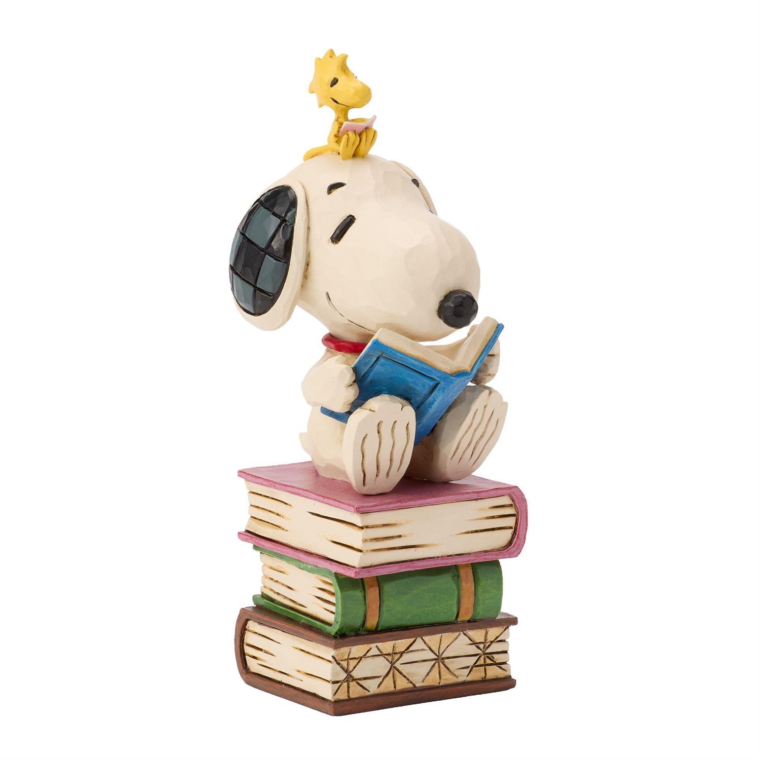 Peanuts Snoopy Reading on Stacked Books Figurine (Jim Shore) Gallery Image 4