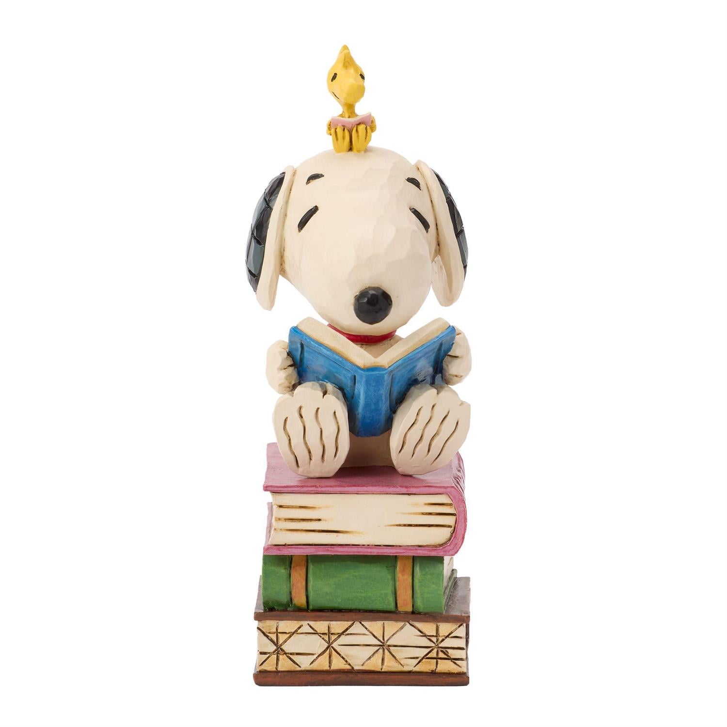 Peanuts Snoopy Reading on Stacked Books Figurine (Jim Shore) Gallery Image 3