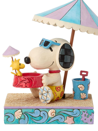 Peanuts Snoopy Holding Woodstock in Bowl Figurine (Jim Shore) Gallery Image 2