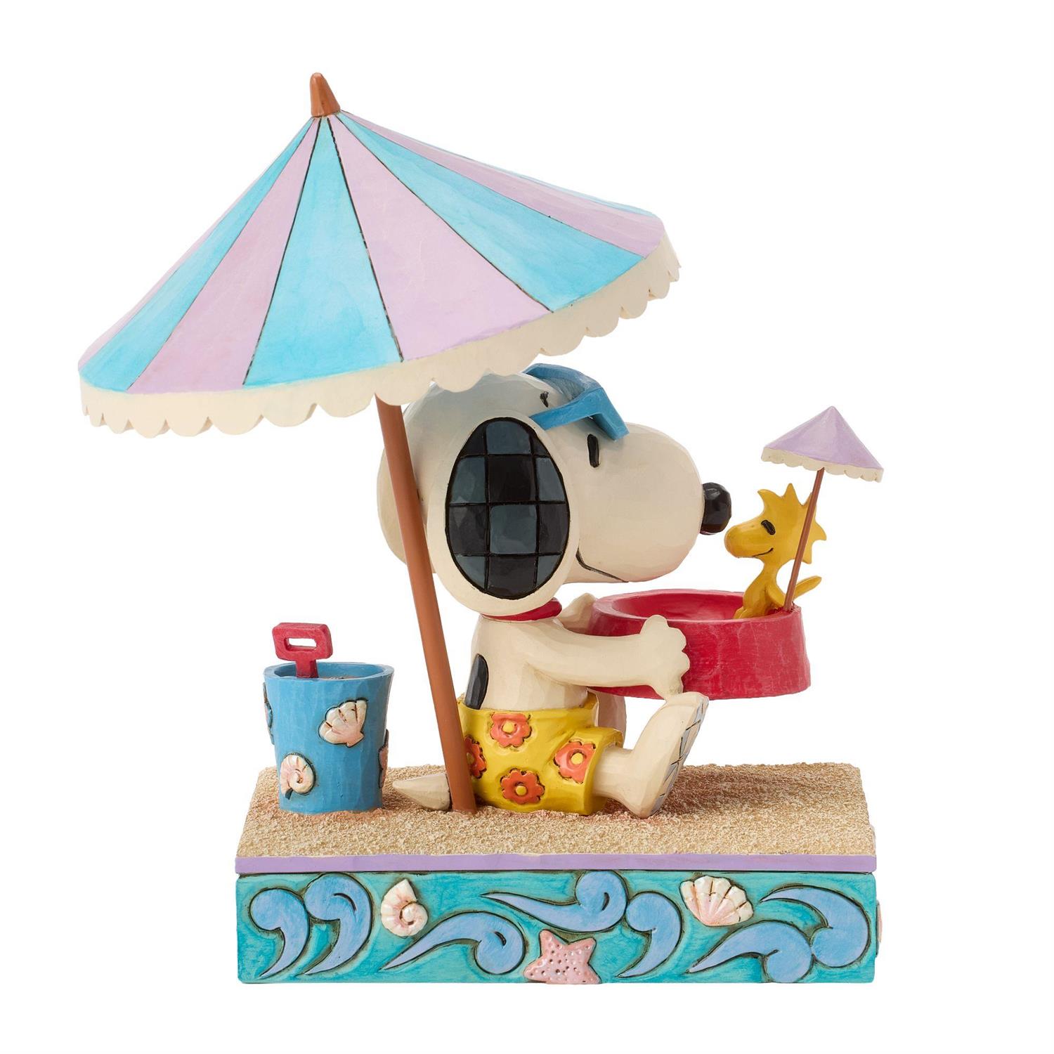Peanuts Snoopy Holding Woodstock in Bowl Figurine (Jim Shore) Gallery Image 8