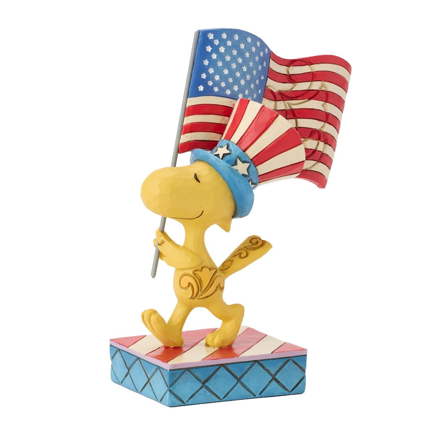 Peanuts Patriotic Woodstock with Flag Figurine (Jim Shore) Gallery Image 4