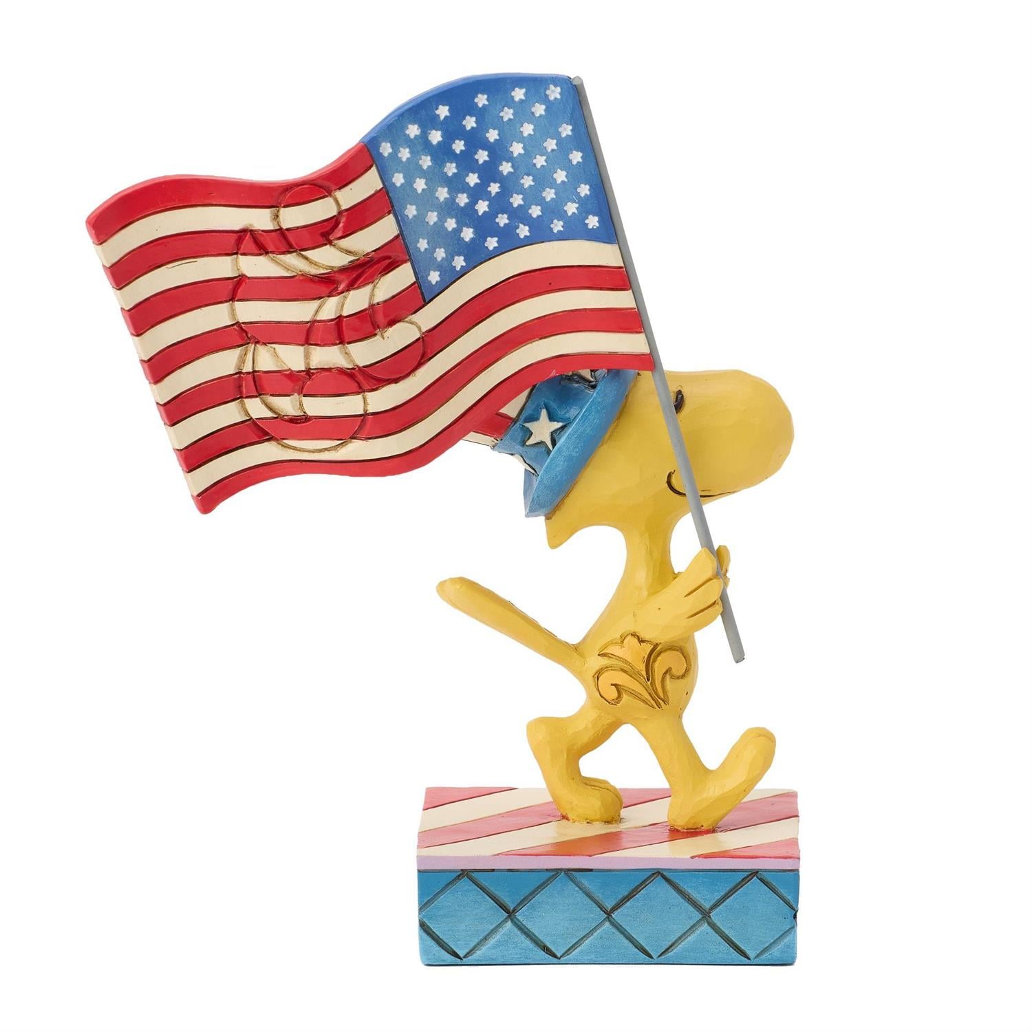 Peanuts Patriotic Woodstock with Flag Figurine (Jim Shore) Gallery Image 6