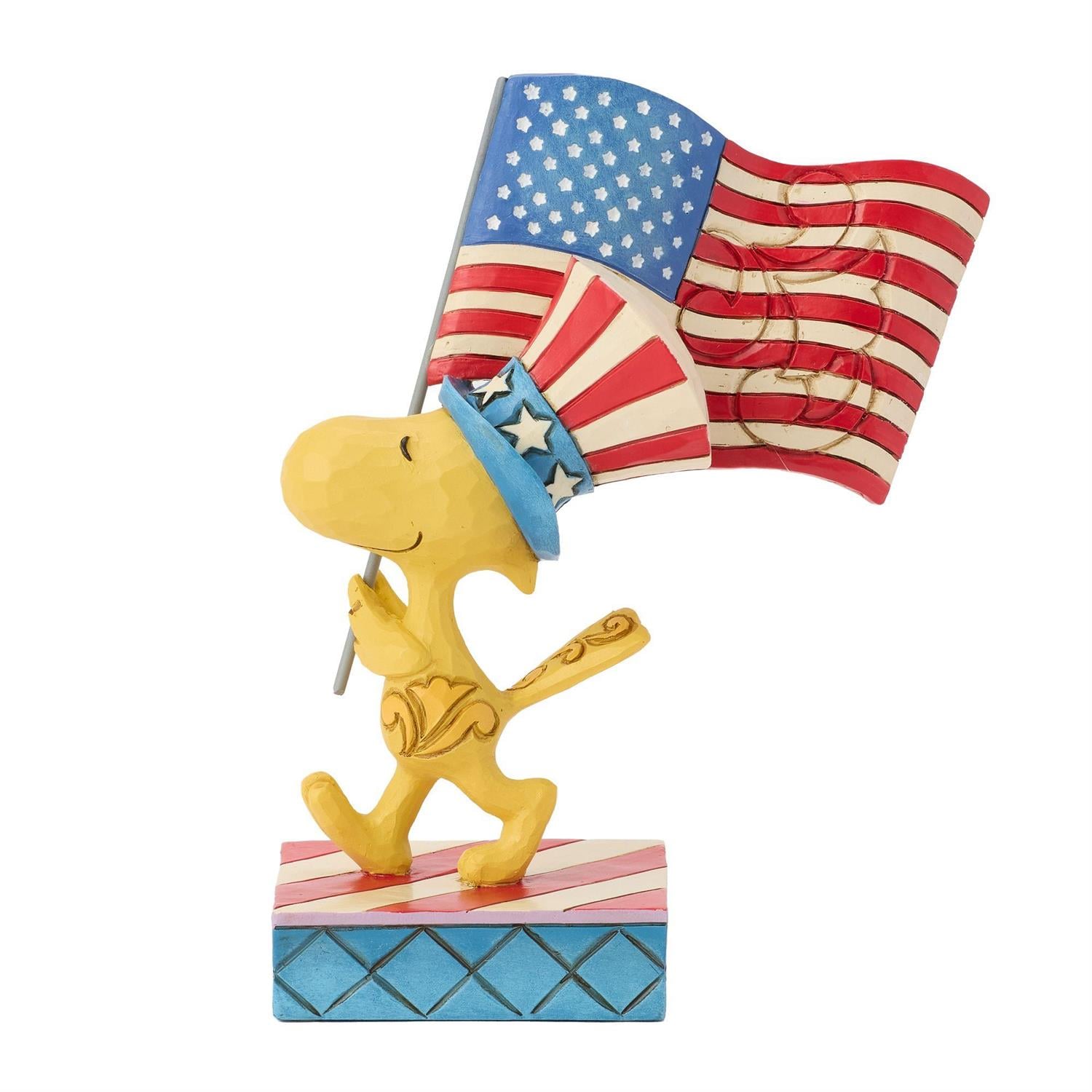Peanuts Patriotic Woodstock with Flag Figurine (Jim Shore) Gallery Image 3