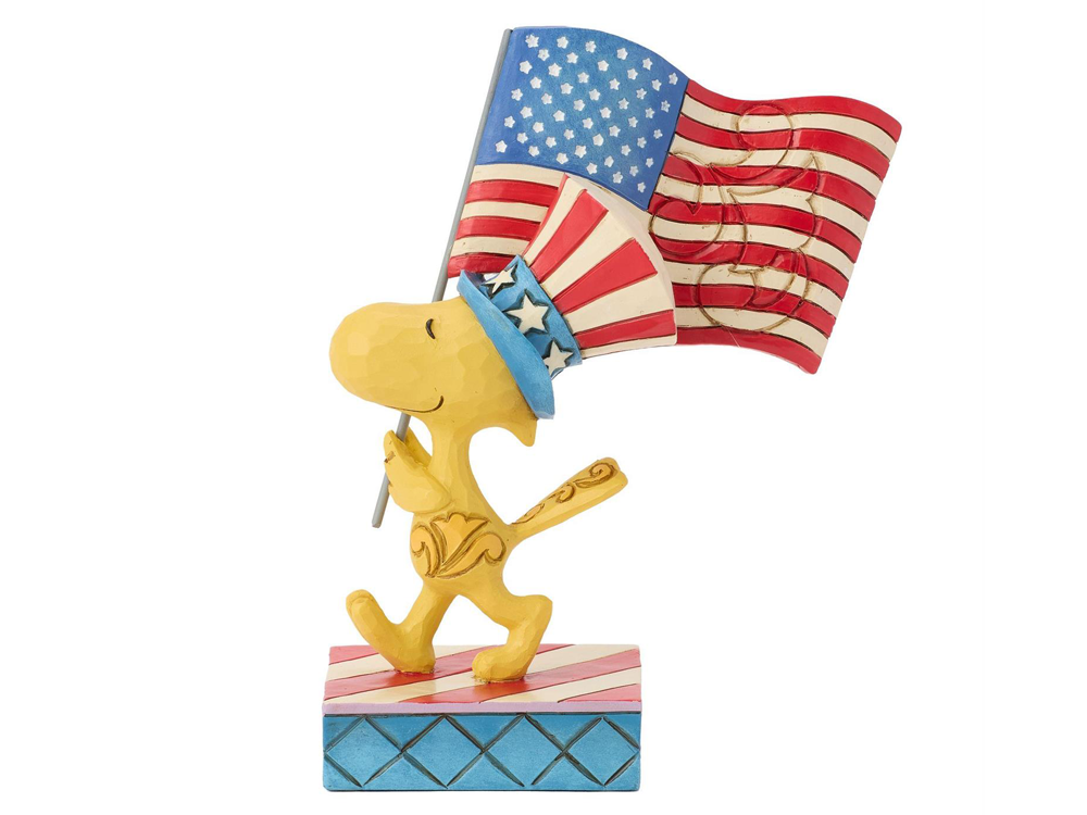 Peanuts Patriotic Woodstock with Flag Figurine (Jim Shore) Gallery Image 1
