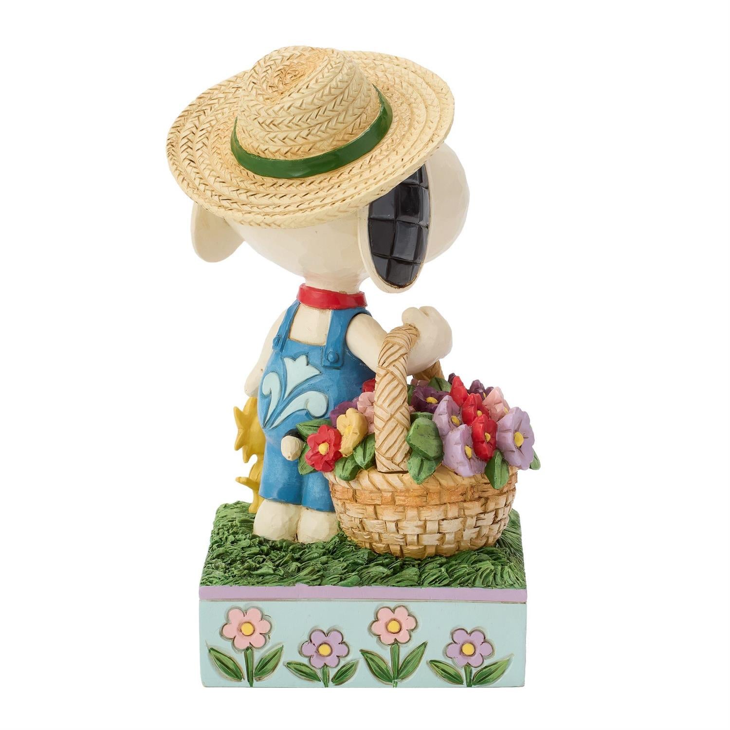 Peanuts Snoopy Holding Flower Basket Figurine (Jim Shore) Gallery Image 7