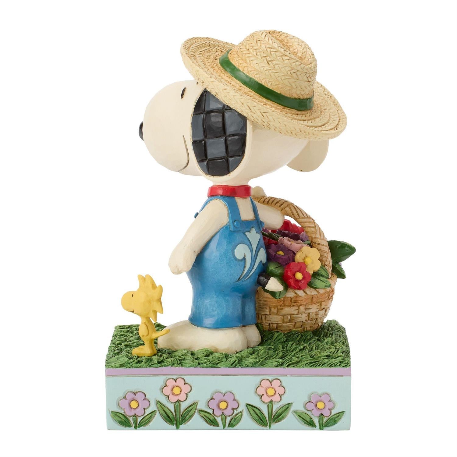 Peanuts Snoopy Holding Flower Basket Figurine (Jim Shore) Gallery Image 8