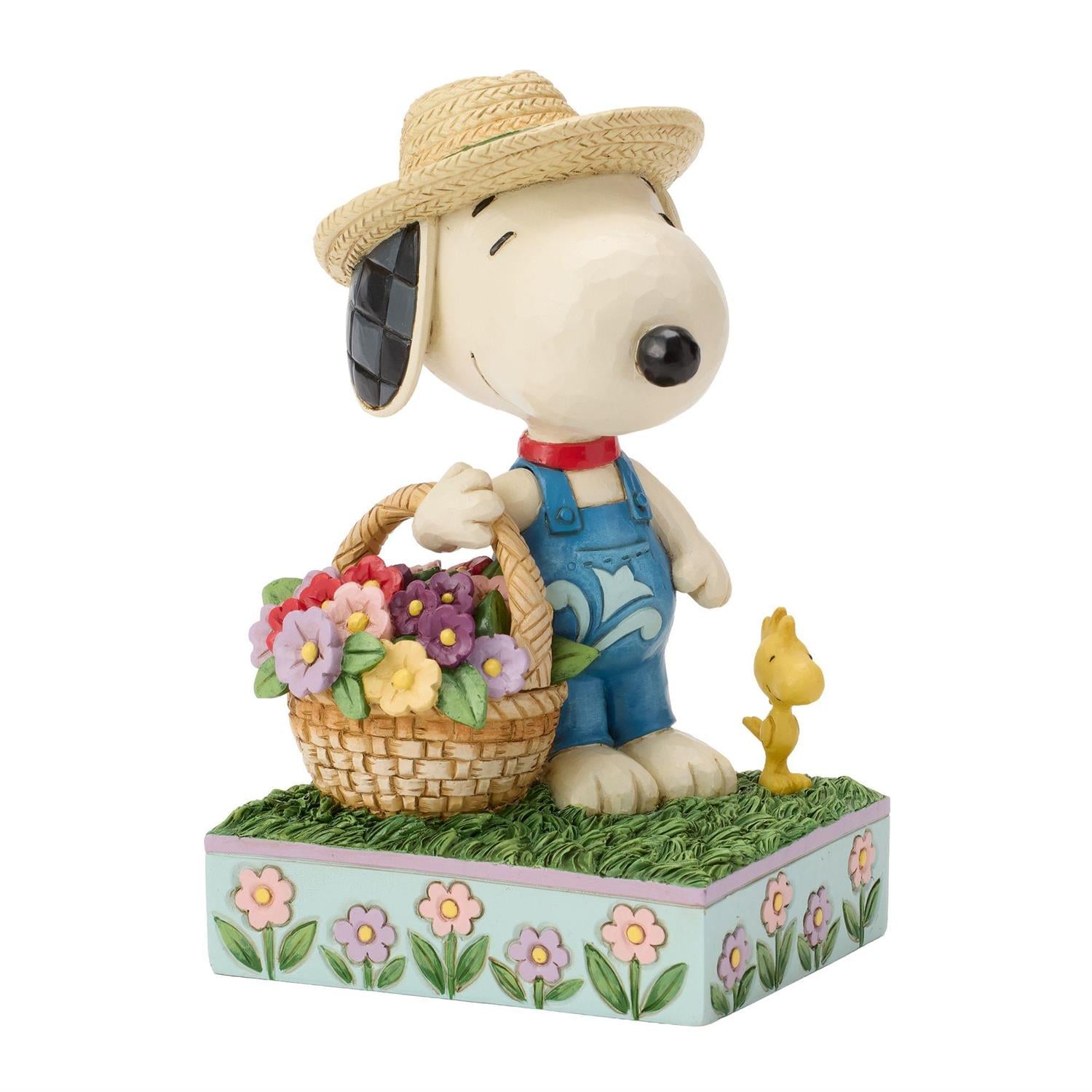 Peanuts Snoopy Holding Flower Basket Figurine (Jim Shore) Gallery Image 5