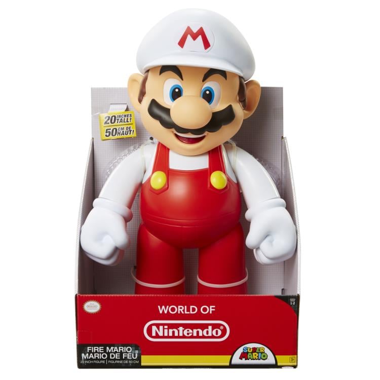 World of Nintendo 20" Big Figure - Fire Mario Gallery Image 4