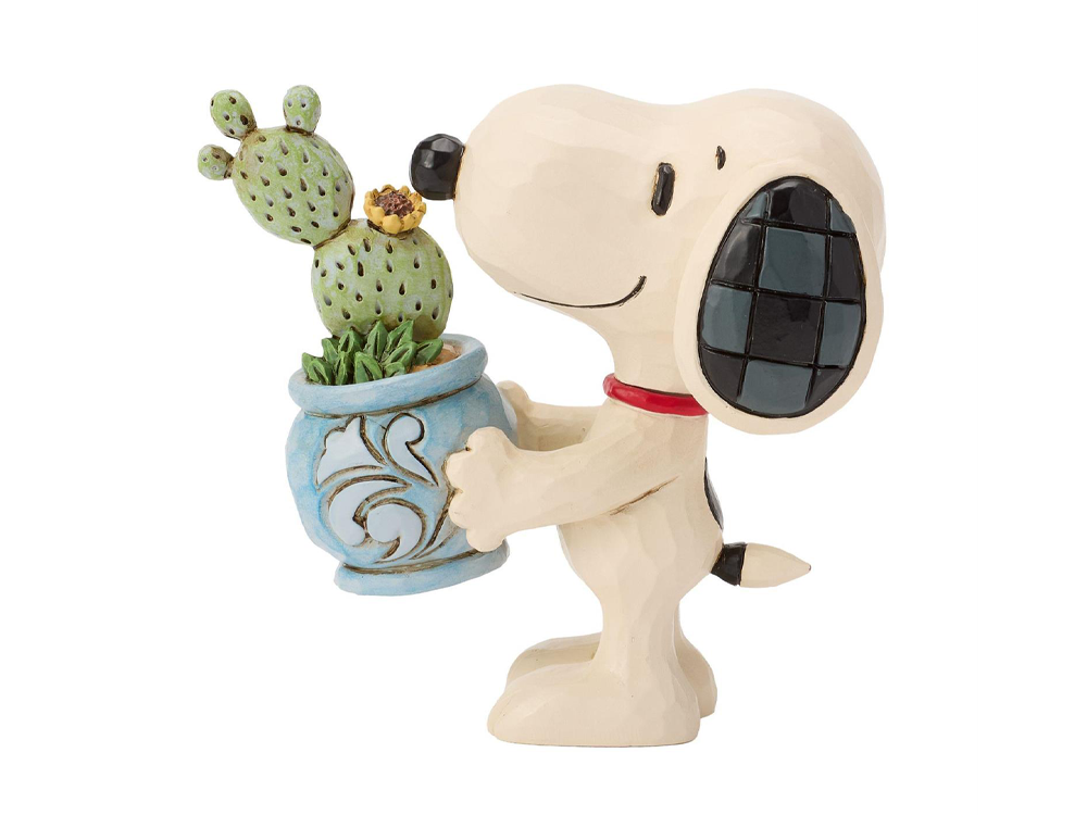 Peanuts Snoopy with Plant Mini Figurine (Jim Shore) Gallery Image 1