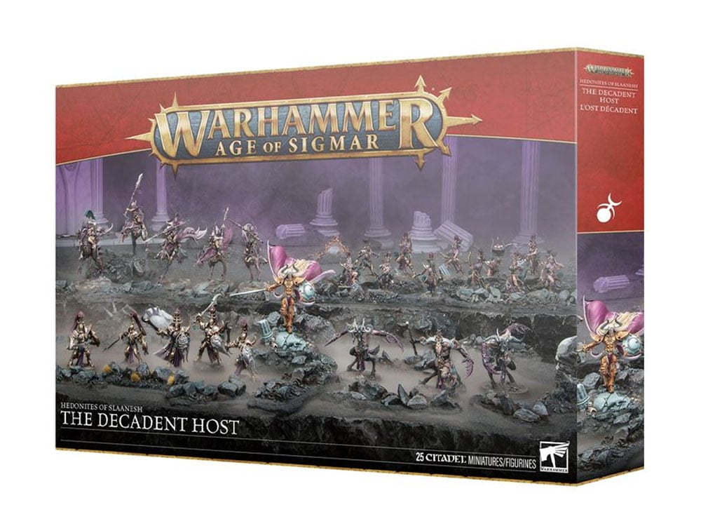 Warhammer Age of Sigmar Battleforce: Hedonites of Slaanesh The Decadent Host Citadel Miniatures Set Gallery Image 1