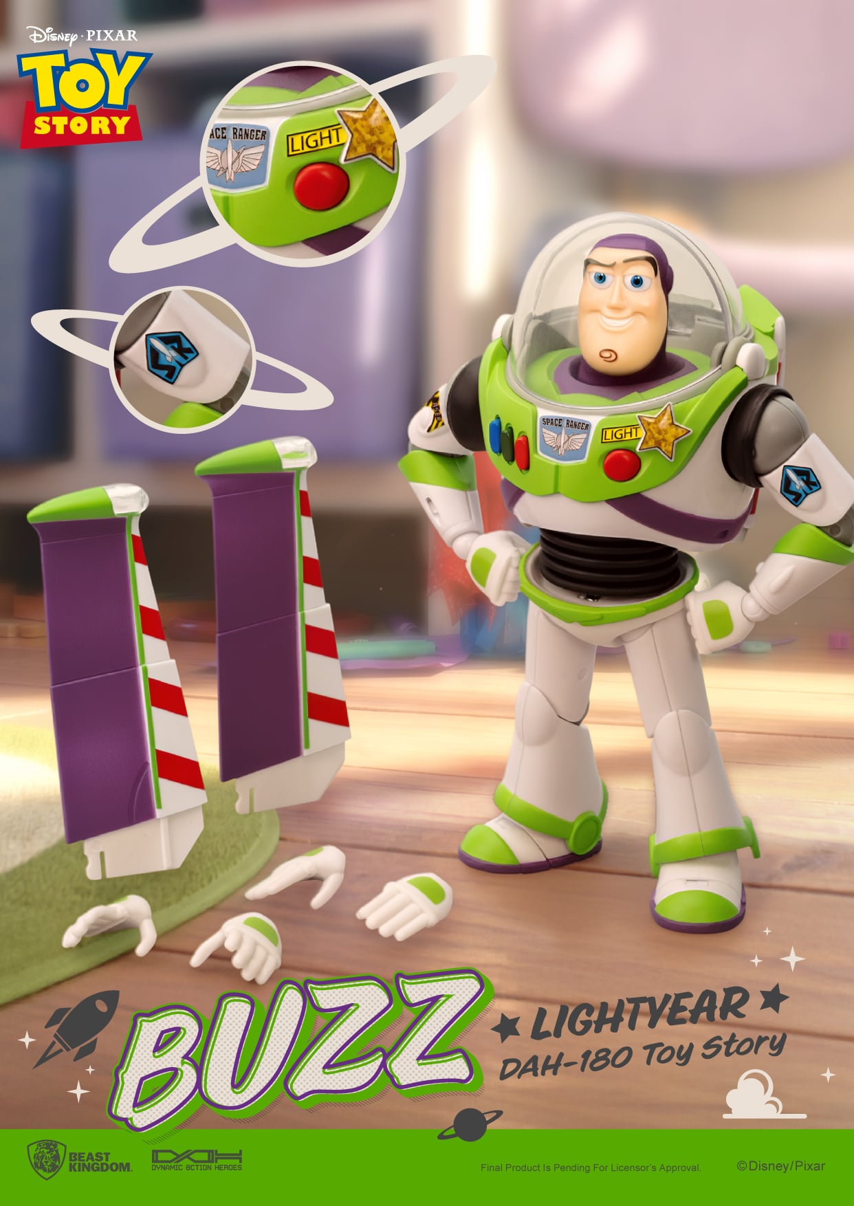 Toy Story Dynamic 8ction Heroes DAH-180 Buzz Lightyear Action Figure Gallery Image 10
