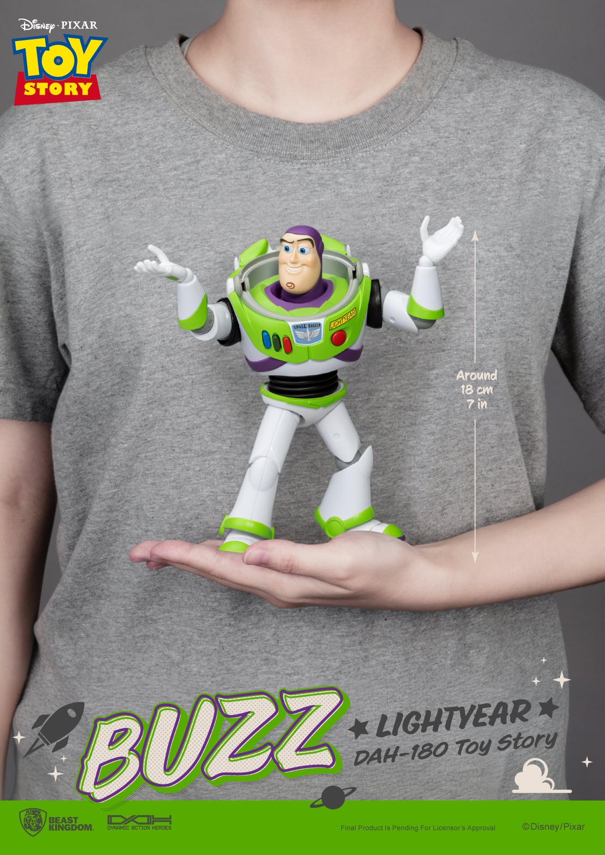 Toy Story Dynamic 8ction Heroes DAH-180 Buzz Lightyear Action Figure Gallery Image 9