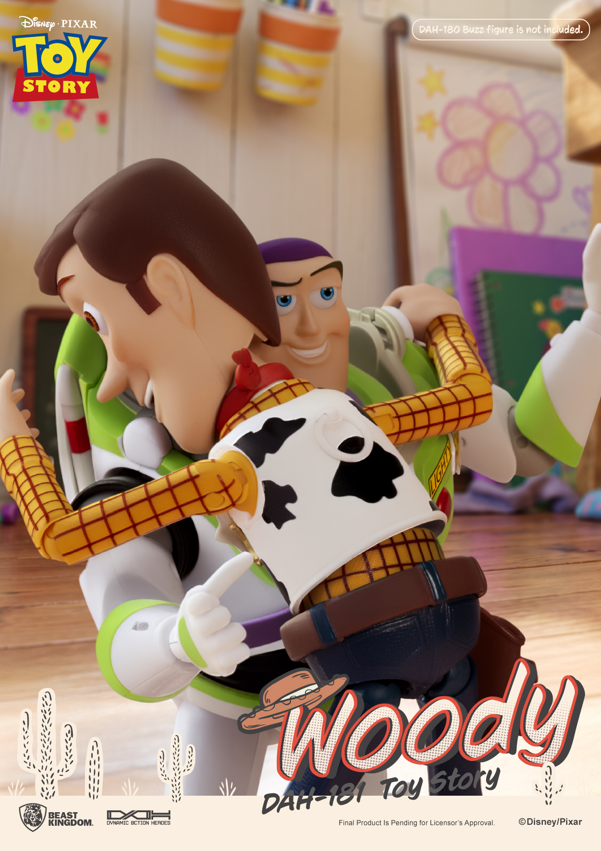 Toy Story Dynamic 8ction Heroes DAH-181 Woody Action Figure Gallery Image 10