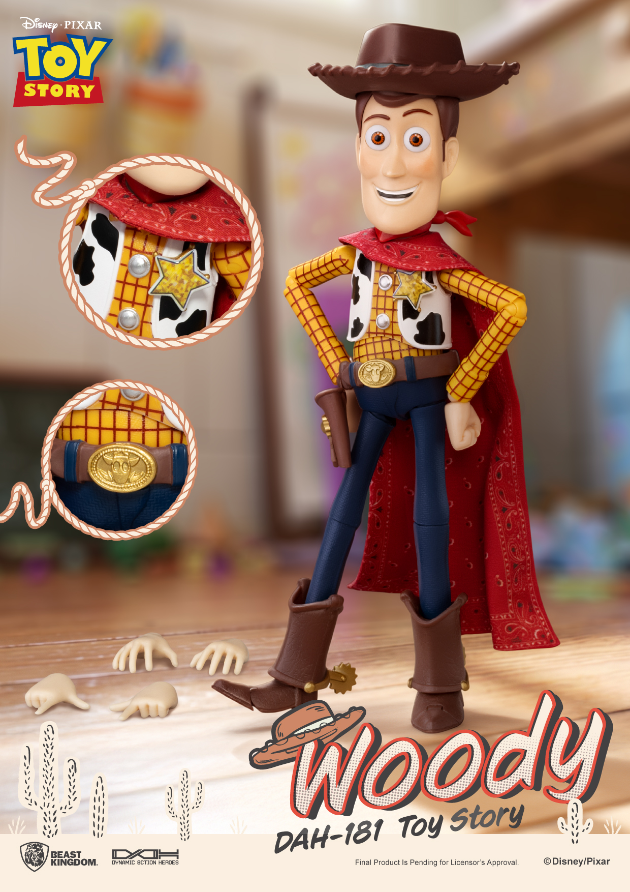 Toy Story Dynamic 8ction Heroes DAH-181 Woody Action Figure Gallery Image 9