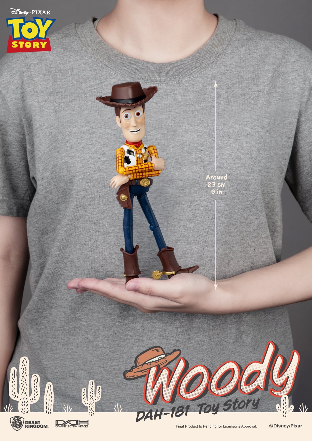 Toy Story Dynamic 8ction Heroes DAH-181 Woody Action Figure Gallery Image 8