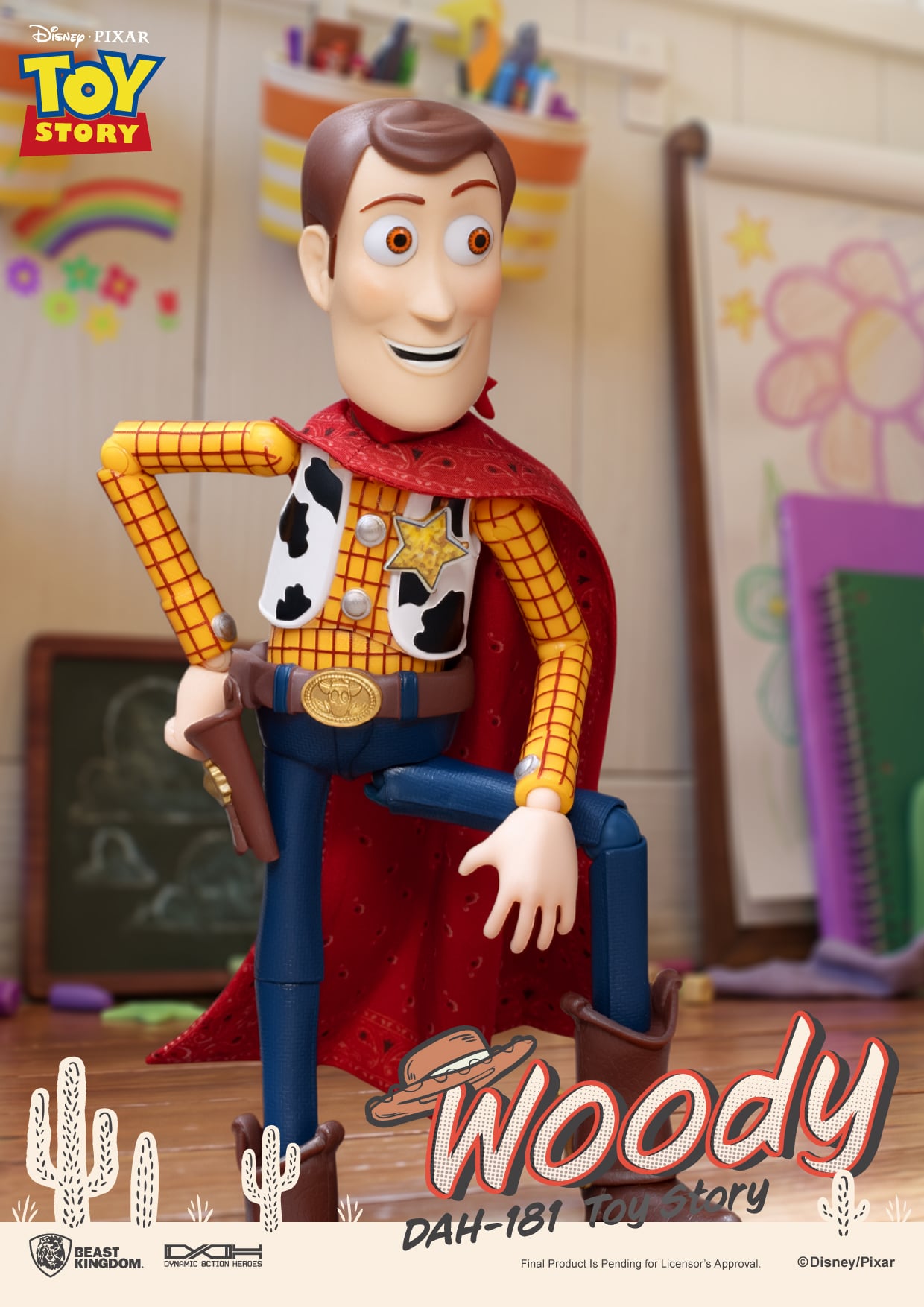 Toy Story Dynamic 8ction Heroes DAH-181 Woody Action Figure Gallery Image 7