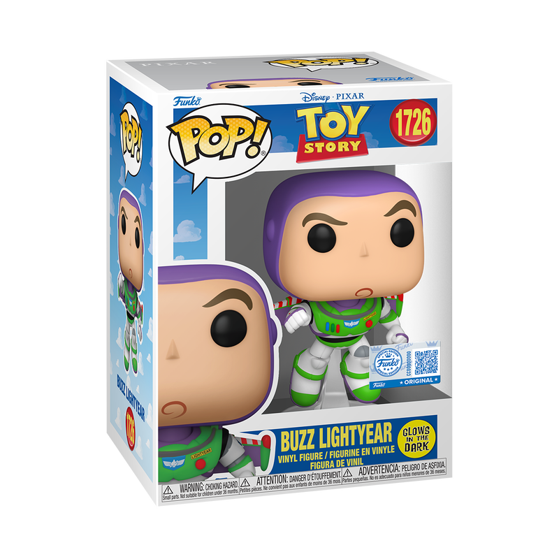 Toy Story Pop! #1726 Buzz Lightyear (Glow-in-the-Dark) Exclusive Gallery Image 3