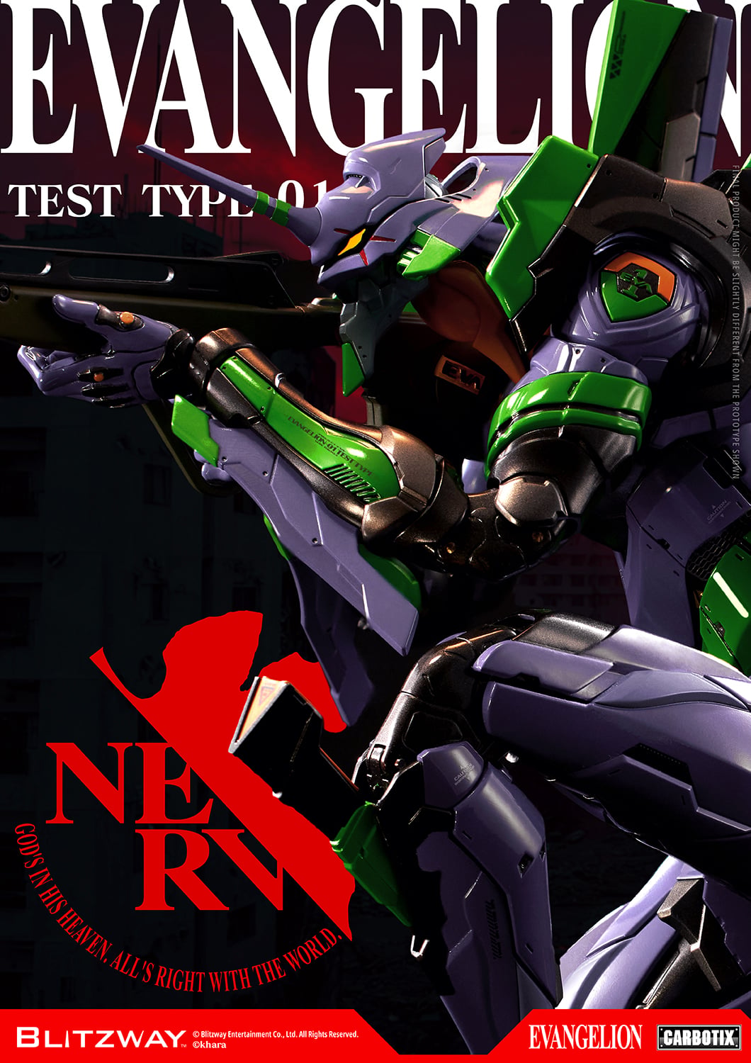 Rebuild of Evangelion Carbotix Evangelion Test Type Unit-01 (Standard Ver.) Action Figure Gallery Image 3