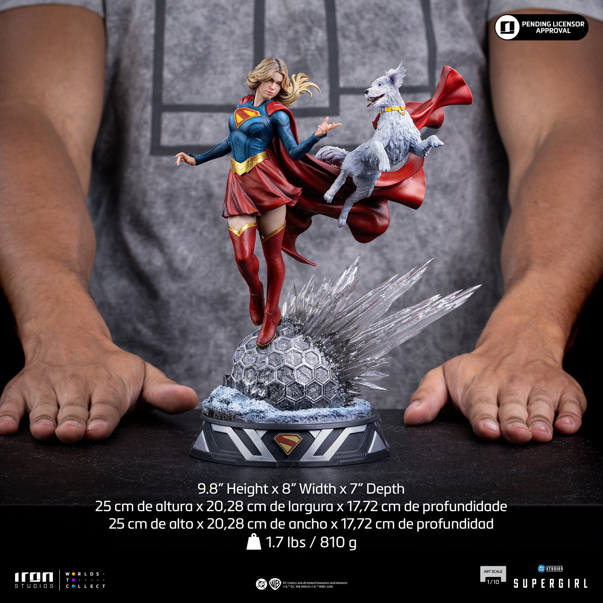 Supergirl (2026) Supergirl & Krypto 1/10 Art Scale Statue