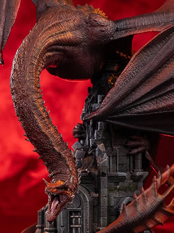 Image of House of the Dragon Icons Caraxes Statue
