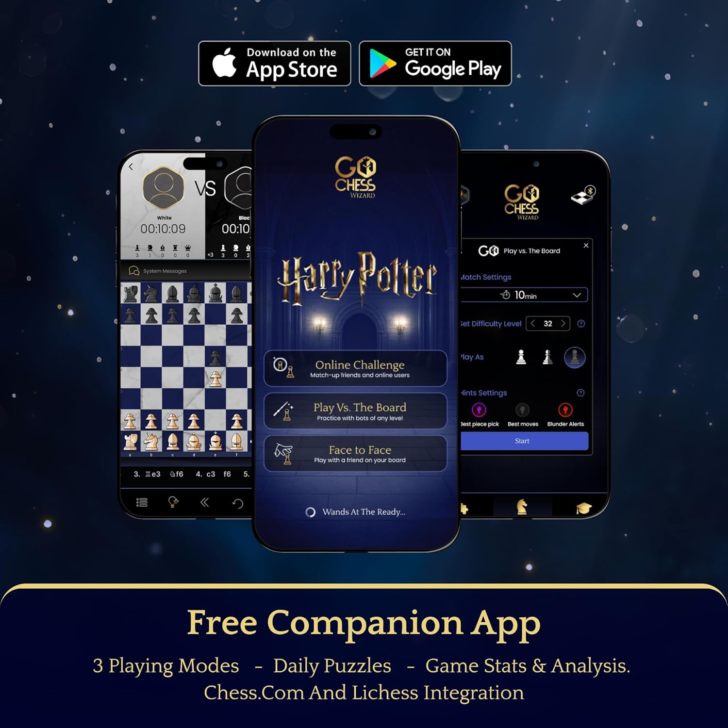 Harry Potter GoChess Mini Wizard Electronic Chess Board Gallery Image 8