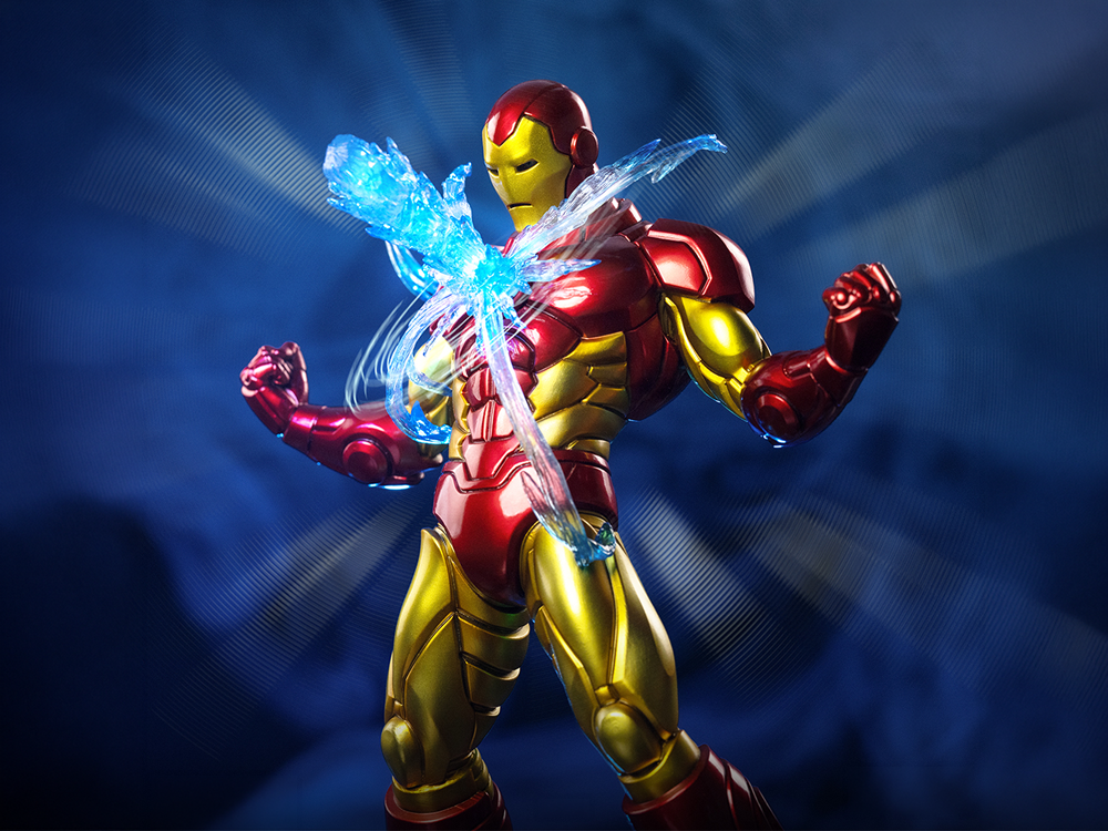 The Infinity Gauntlet Battle Diorama Series Iron Man 1/10 Art Scale Statue Gallery Image 1