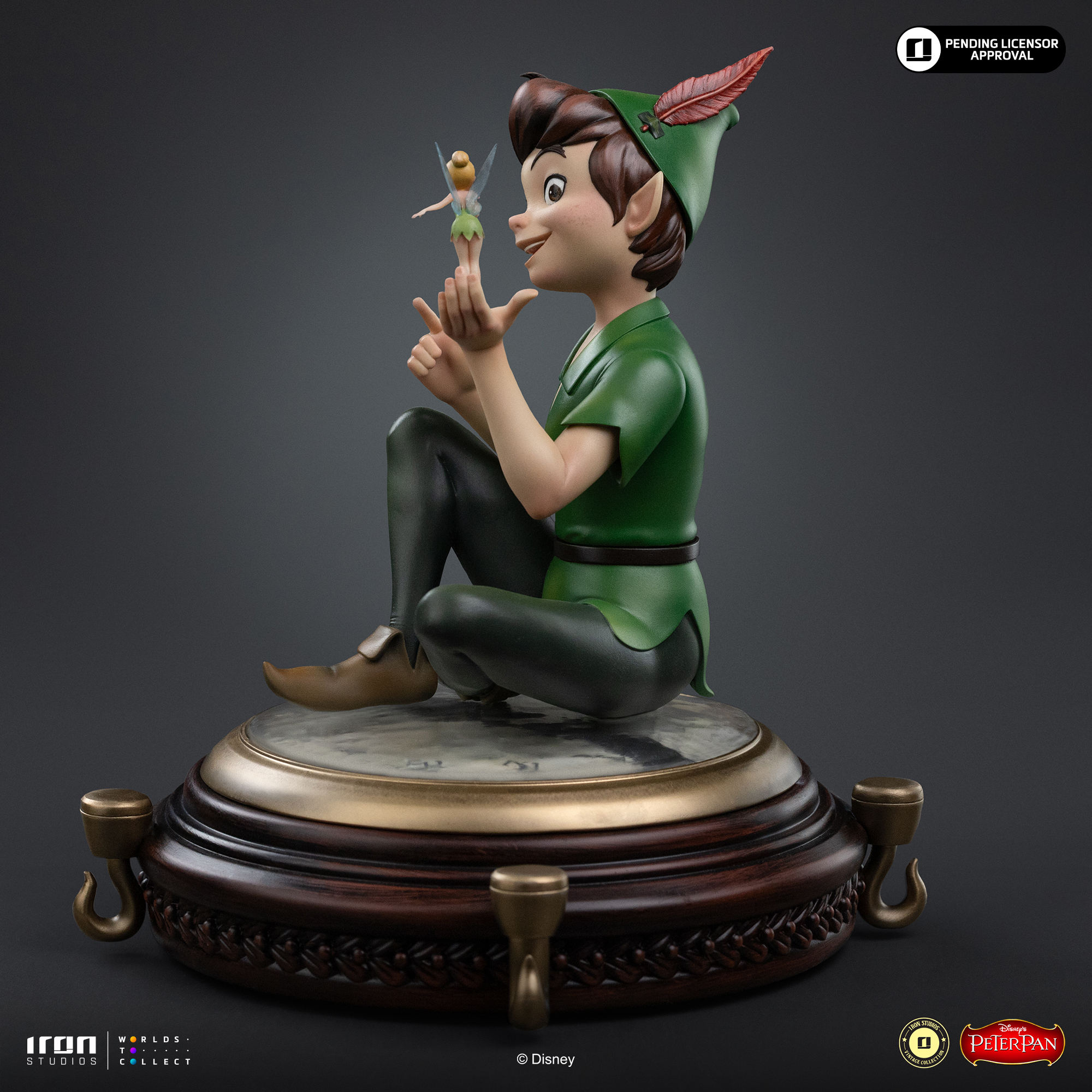 Peter Pan Disney Classics Peter Pan & Tinkerbell Statue Gallery Image 4