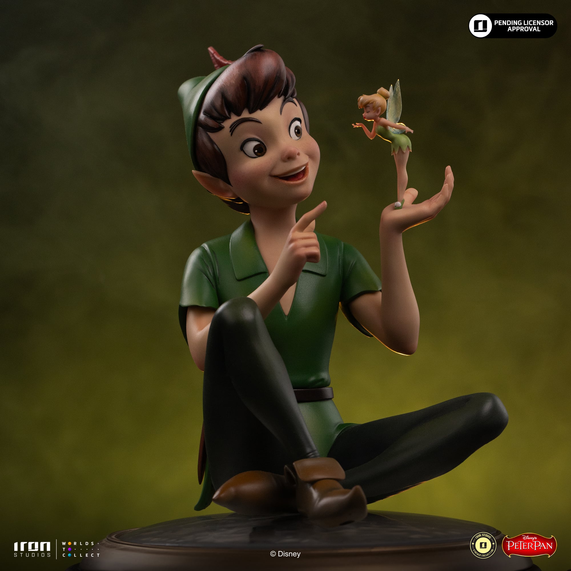 Peter Pan Disney Classics Peter Pan & Tinkerbell Statue