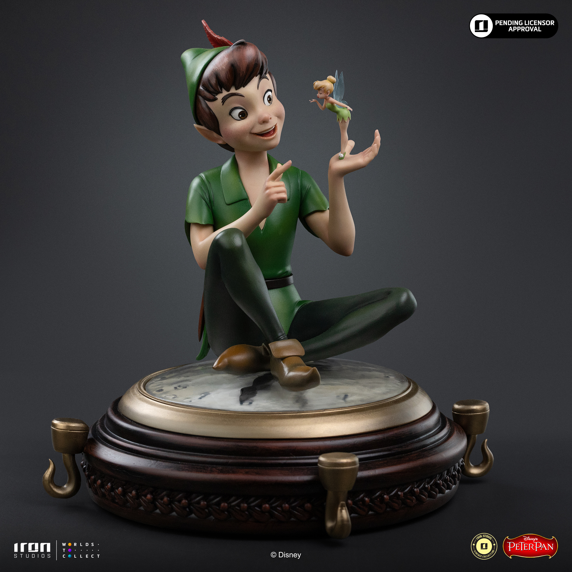 Peter Pan Disney Classics Peter Pan & Tinkerbell Statue Gallery Image 3