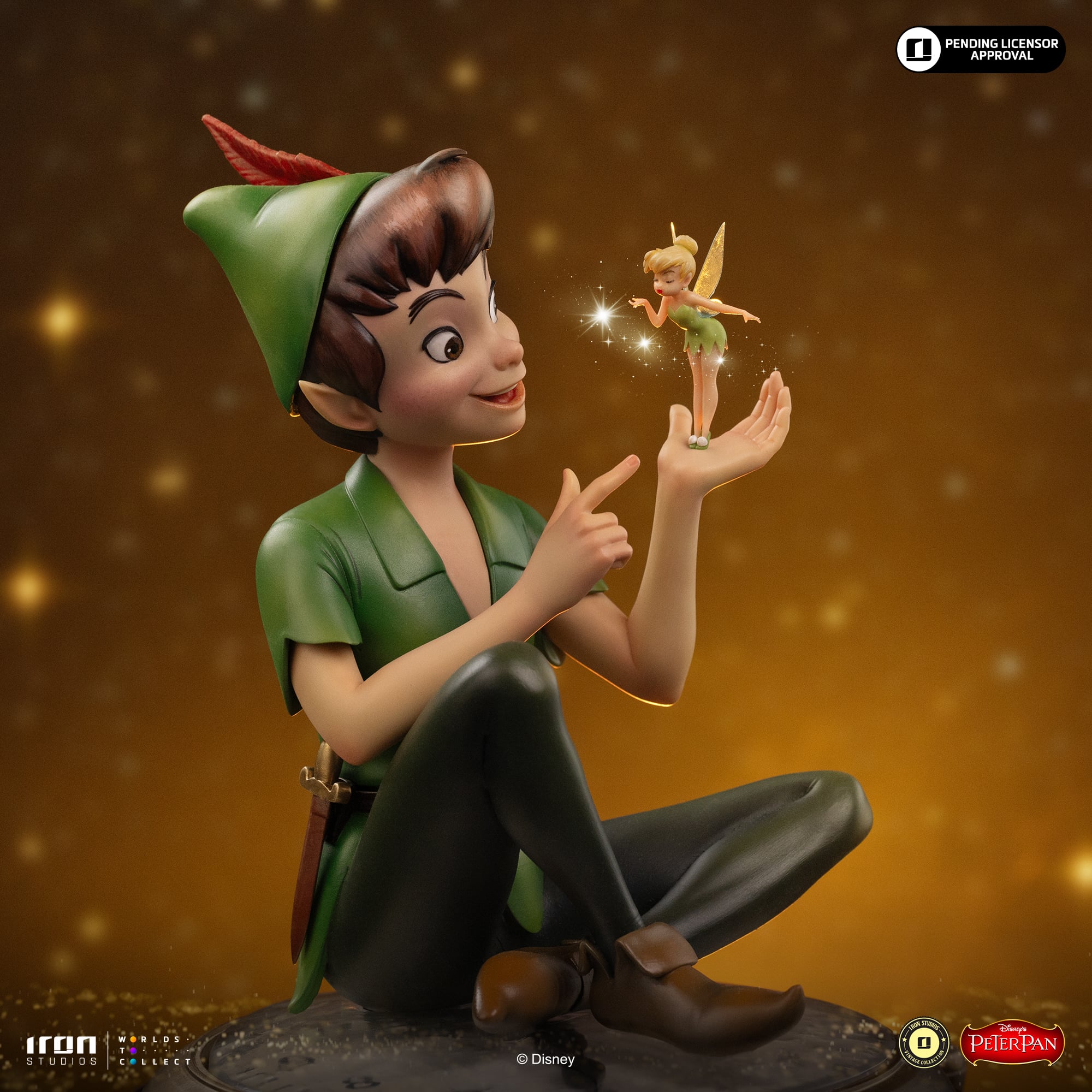Peter Pan Disney Classics Peter Pan & Tinkerbell Statue Gallery Image 9