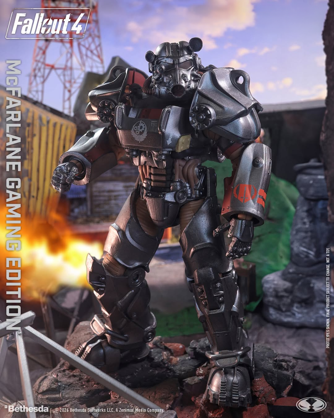 Fallout 4 McFarlane Gaming Edition Paladin Danse Action Figure Gallery Image 3