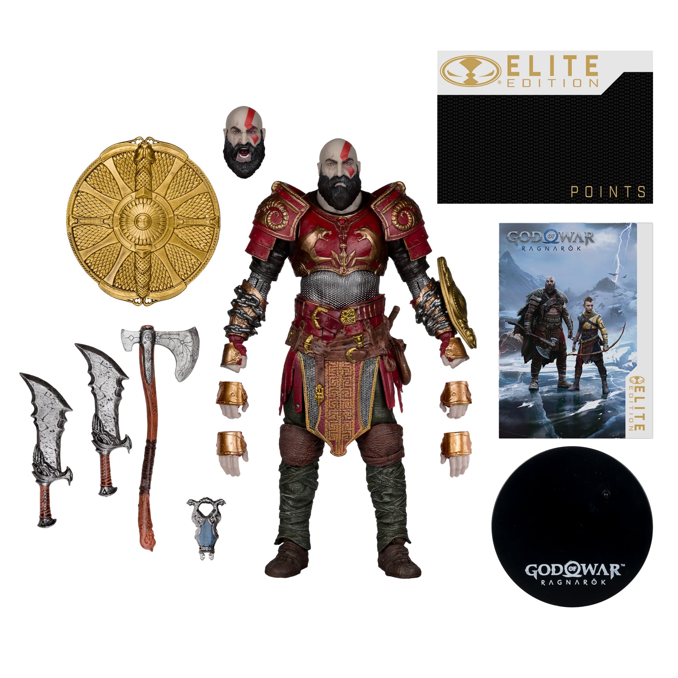 God of War Ragnarok McFarlane Elite Edition Kratos (Ares Armor) Deluxe Action Figure Gallery Image 8