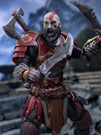 God of War Ragnarok McFarlane Elite Edition Kratos (Ares Armor) Deluxe Action Figure Gallery Image 2