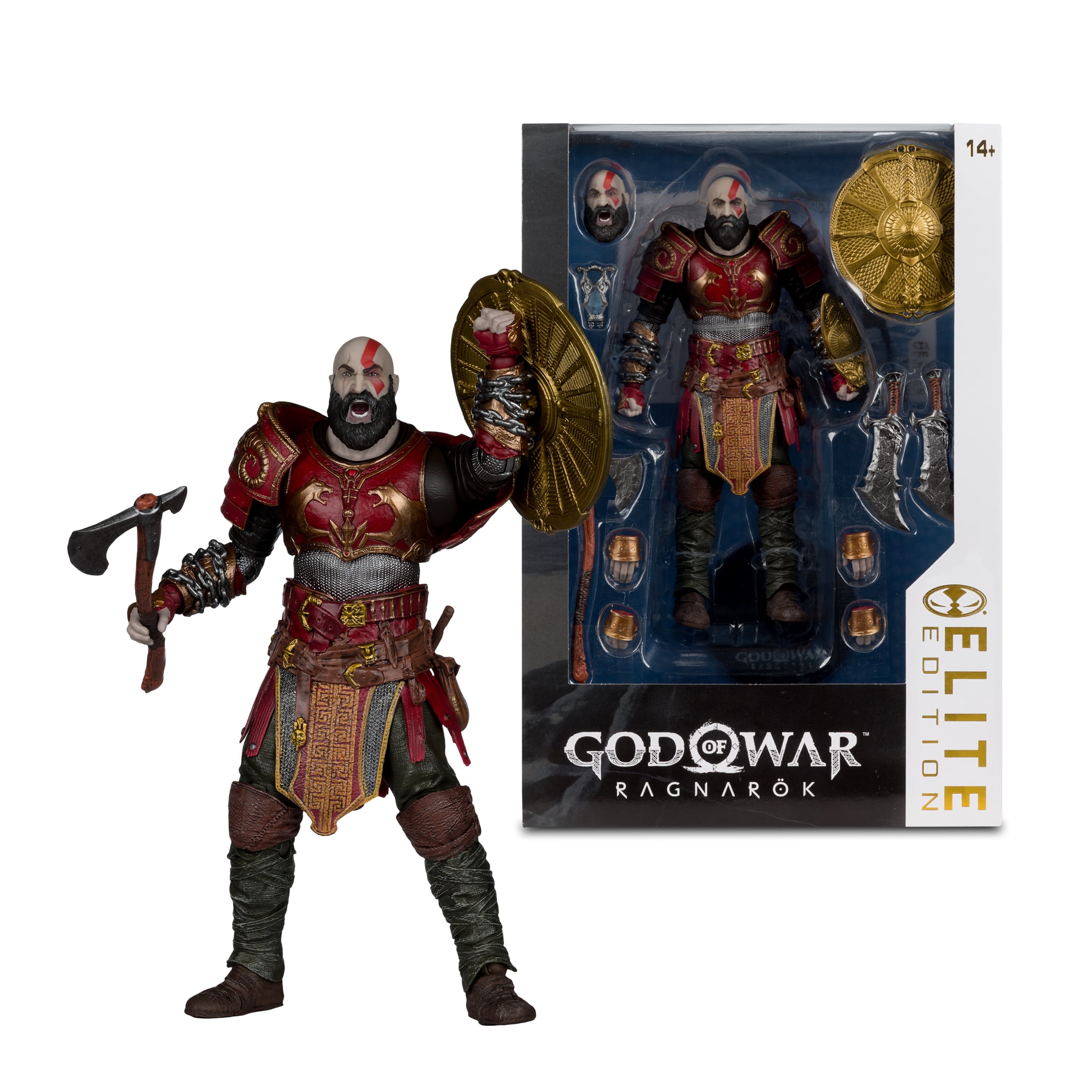 God of War Ragnarok McFarlane Elite Edition Kratos (Ares Armor) Deluxe Action Figure Gallery Image 9